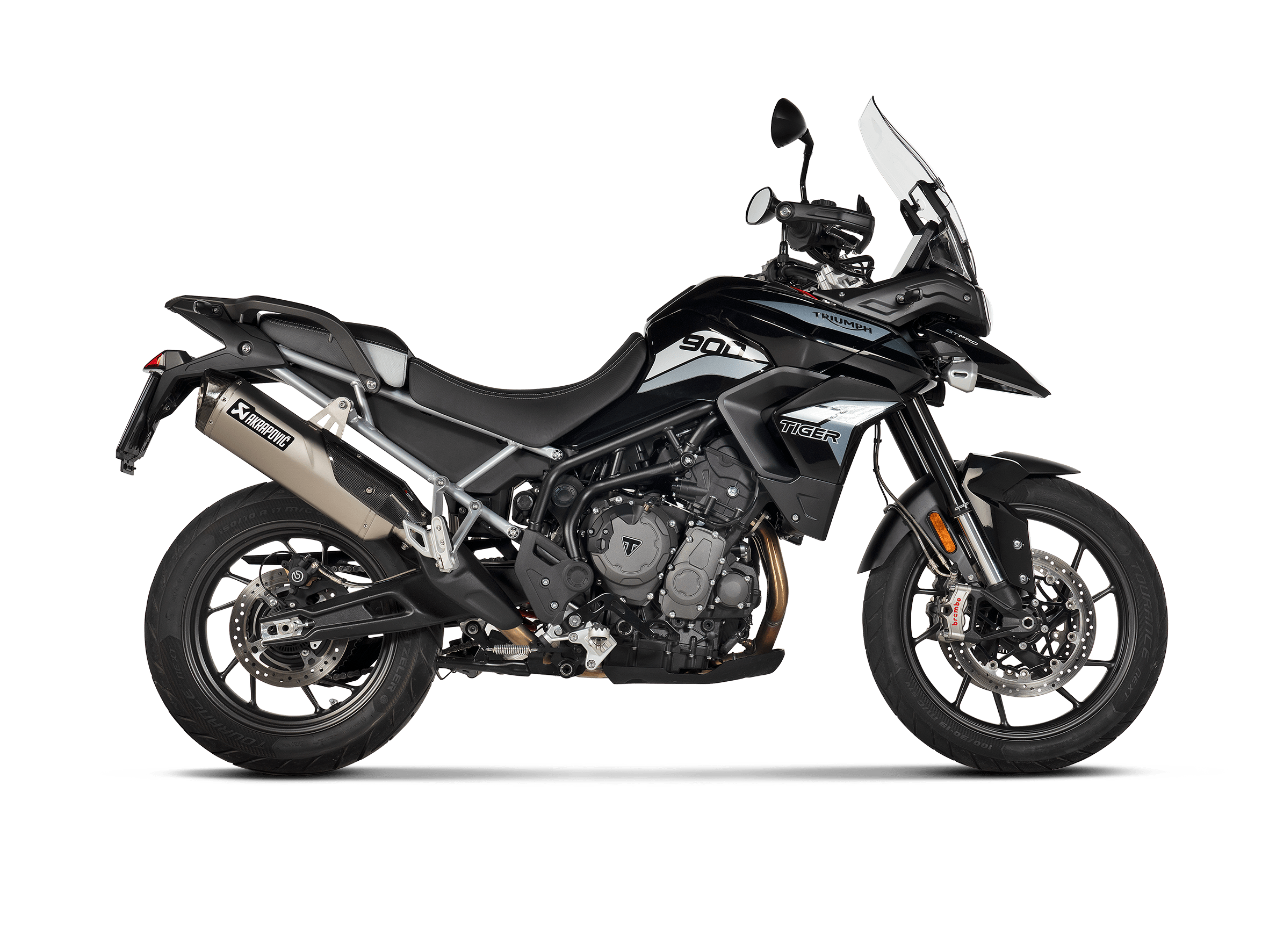 TRIUMPH TIGER 850 Akrapovič Slip-On Line (Titanium) 2020-2024 - Slika 2