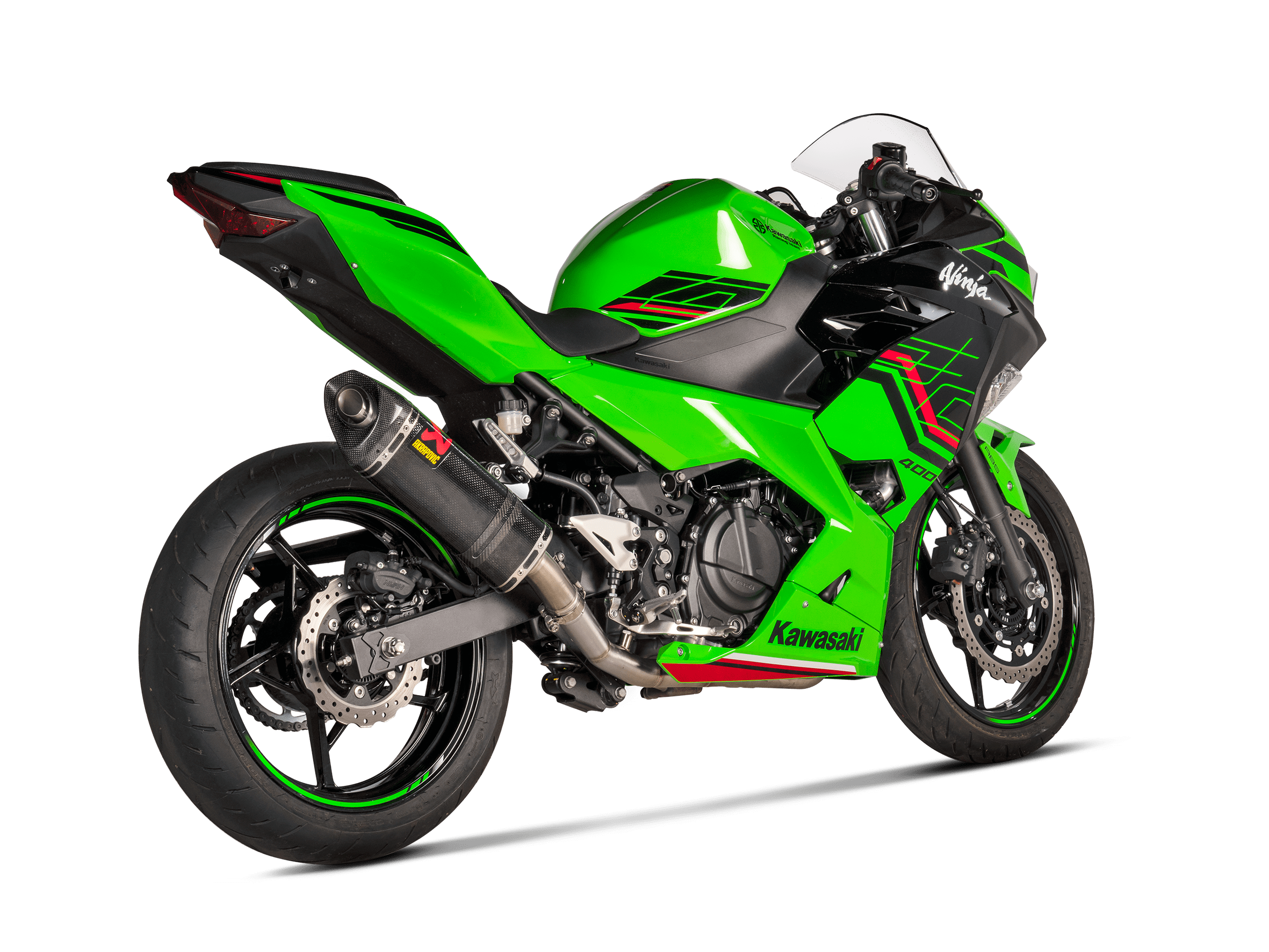 KAWASAKI NINJA 400 Akrapovič Slip-On Line (Carbon) 2018-2026 - Image 3