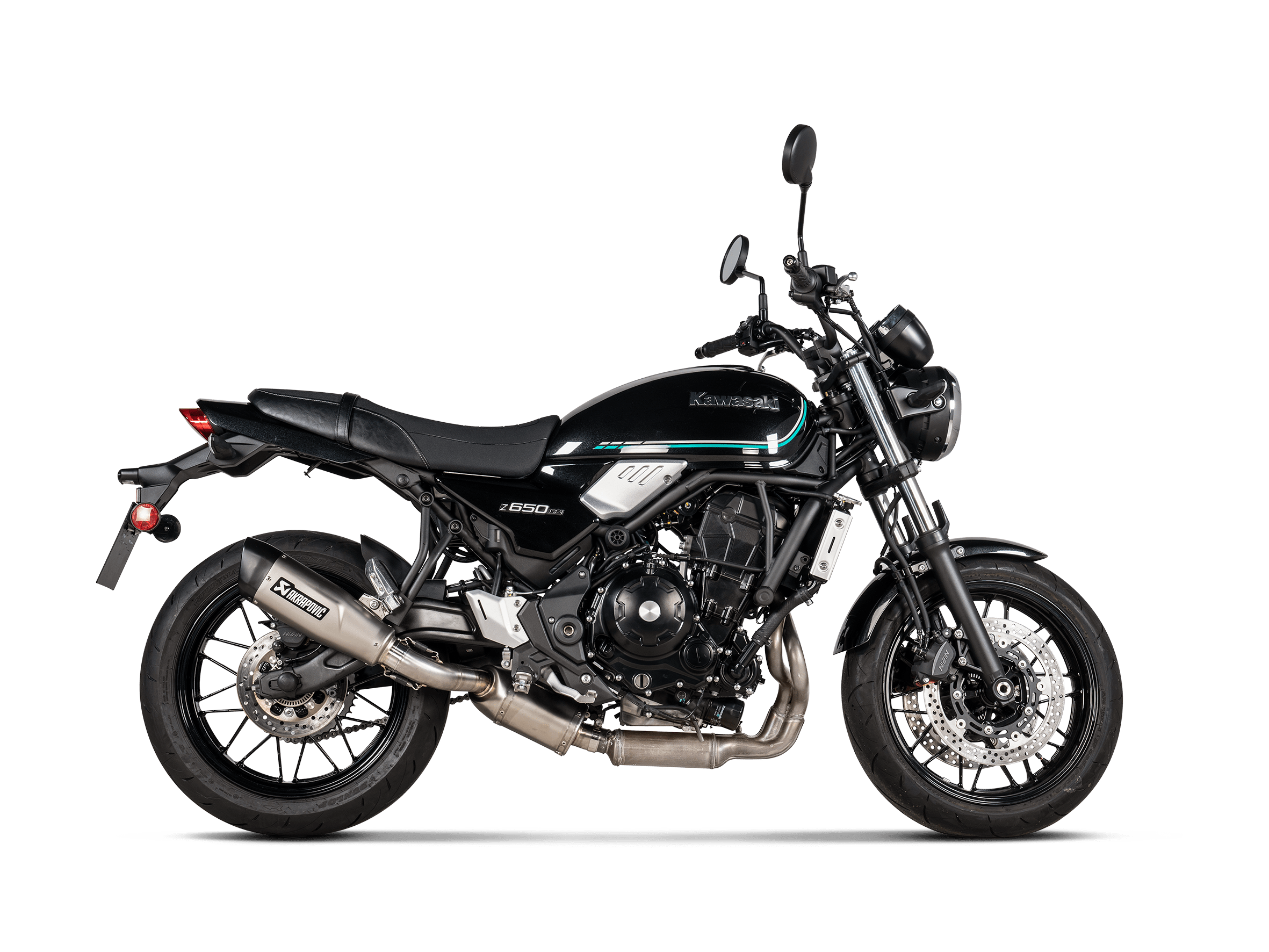 KAWASAKI Z 650 RS Akrapovič Slip-On Line (Titanium) 2022-2024 - immagine 2