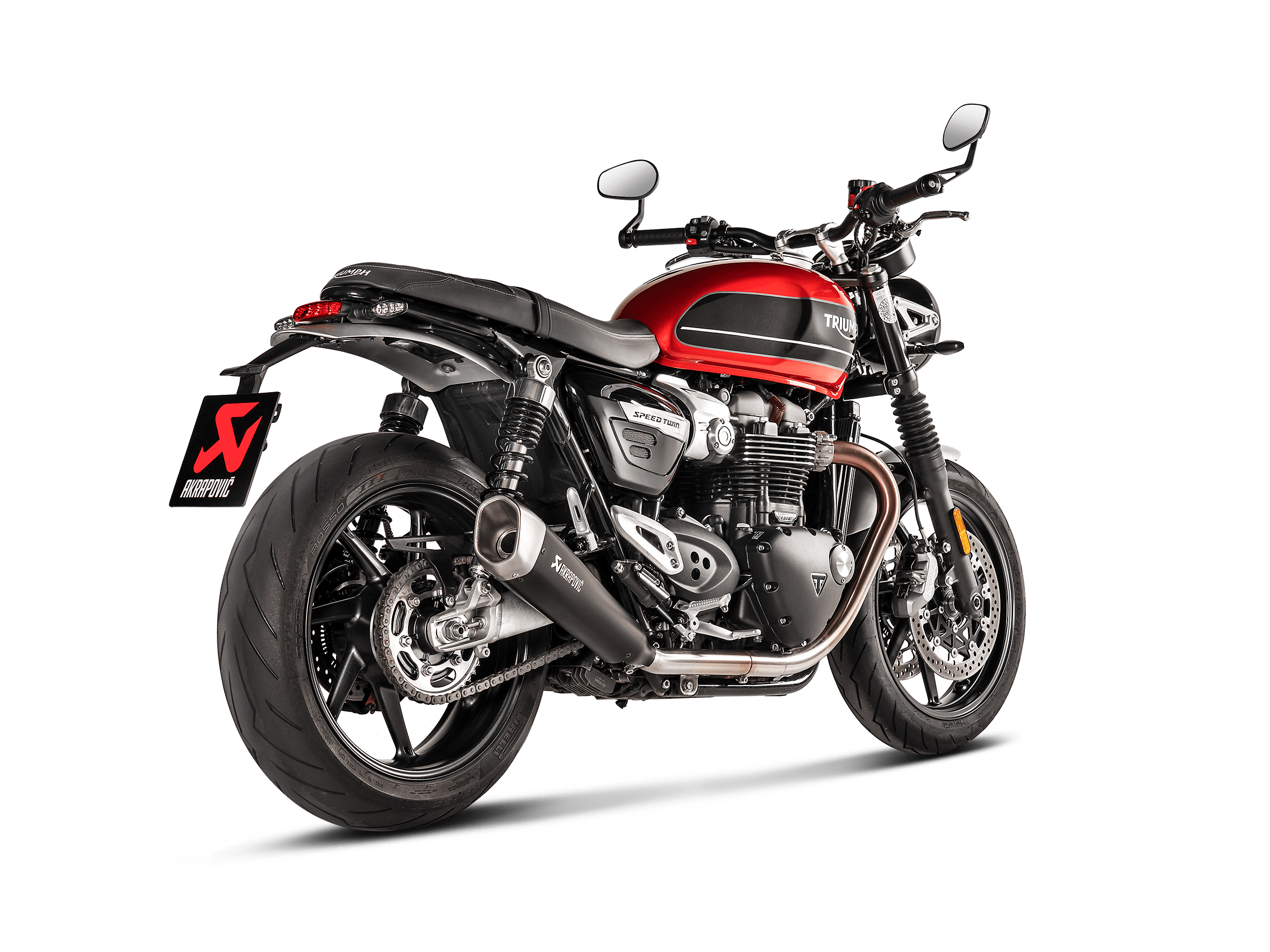 TRIUMPH SPEED TWIN Akrapovič Slip-On Line (Titanium) 2019-2020 - immagine 3