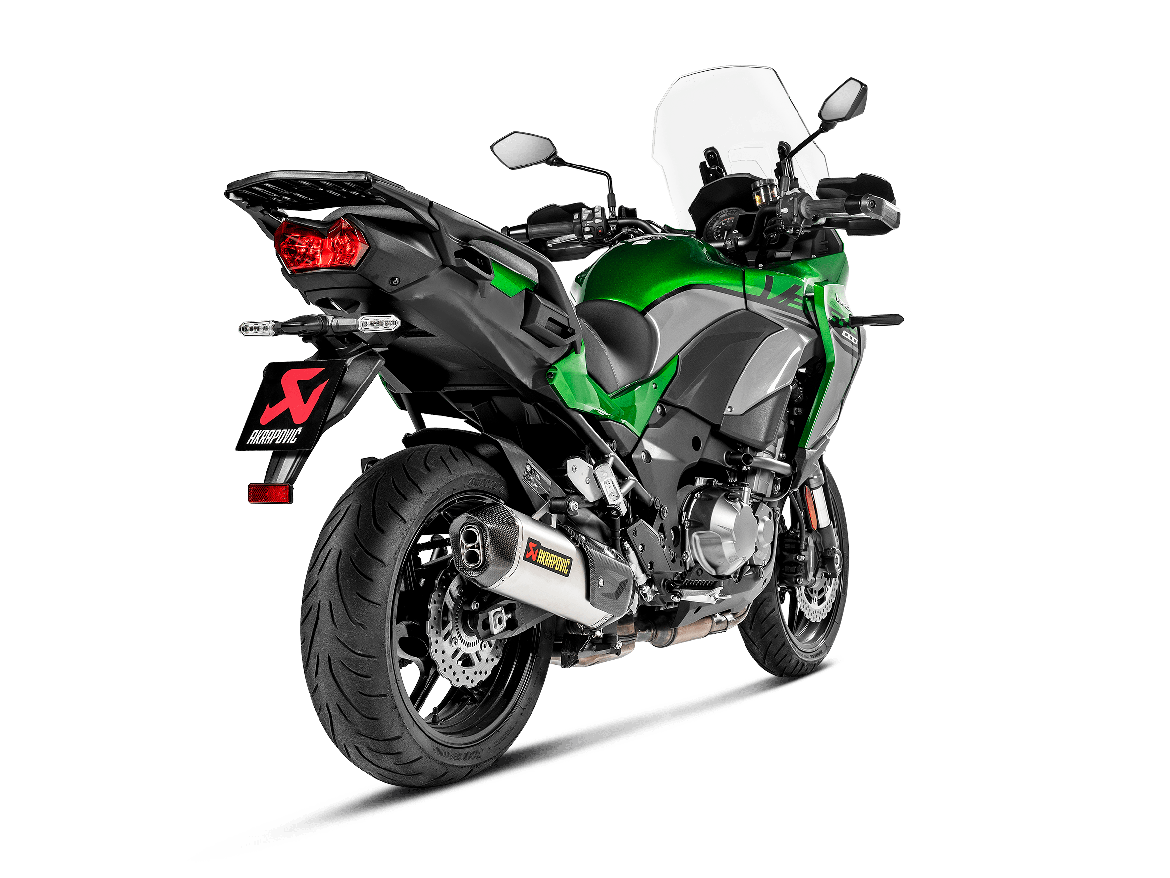 KAWASAKI VERSYS 1000 Akrapovič Slip-On Line (Titanium) 2019-2024 - immagine 3