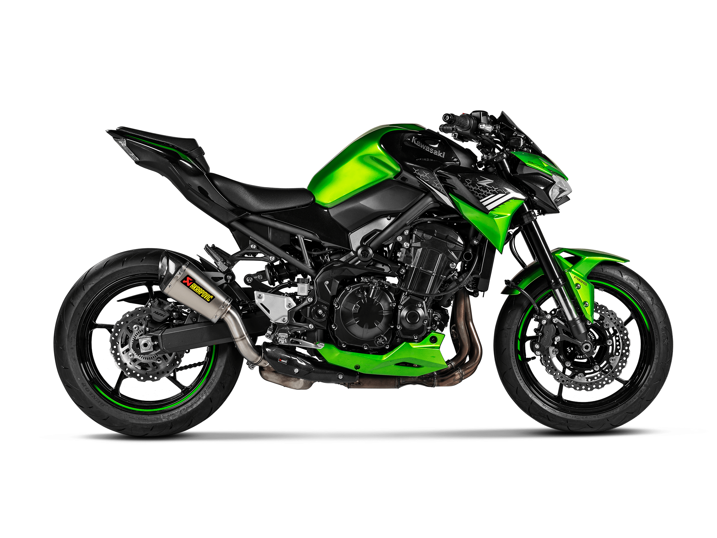 KAWASAKI Z 900 Akrapovič Slip-On Line (Titanium) 2020-2024 - immagine 2