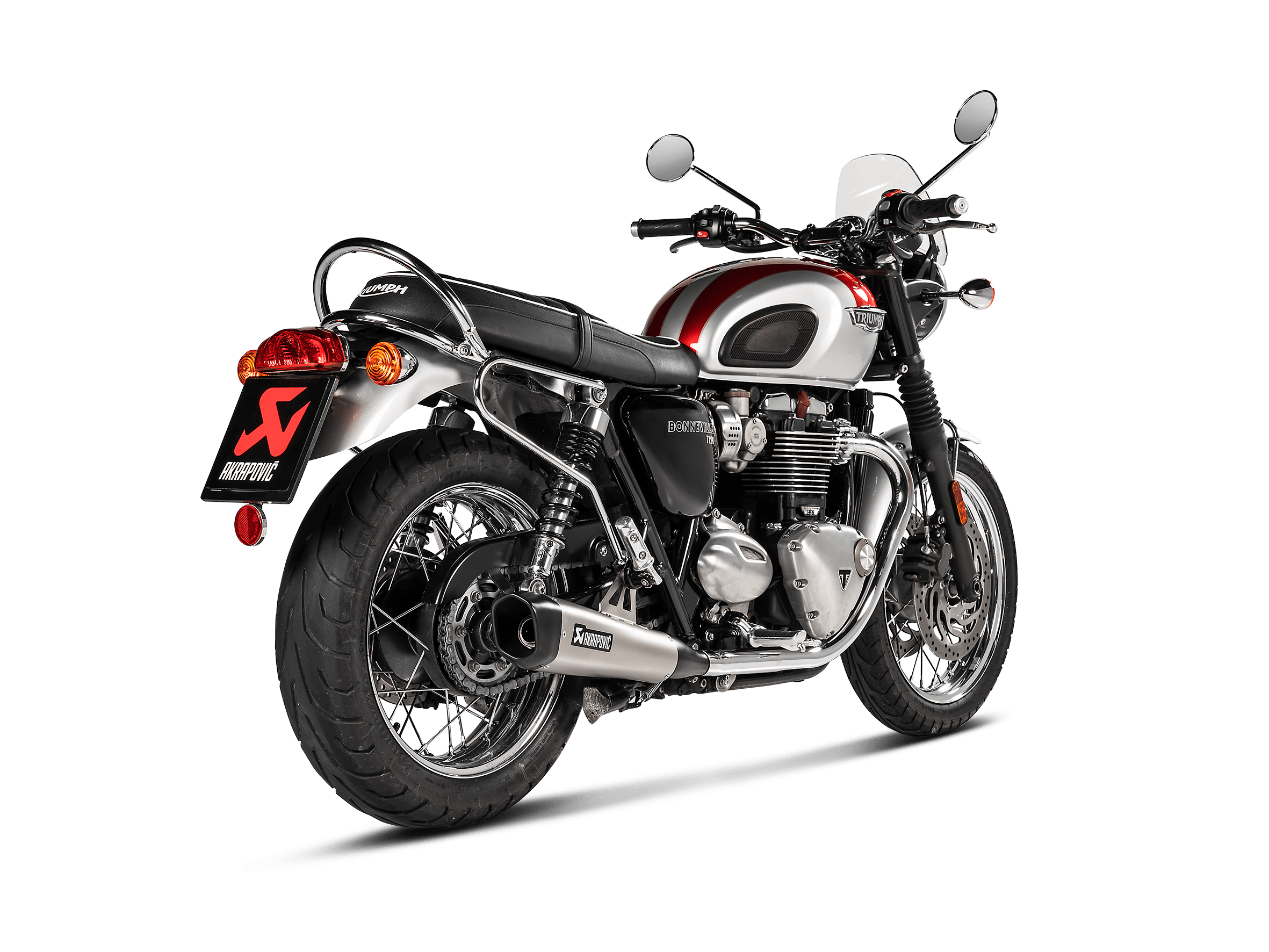 TRIUMPH BONNEVILLE T120 Akrapovič Slip-On Line (Titanium) 2016-2020 - immagine 3