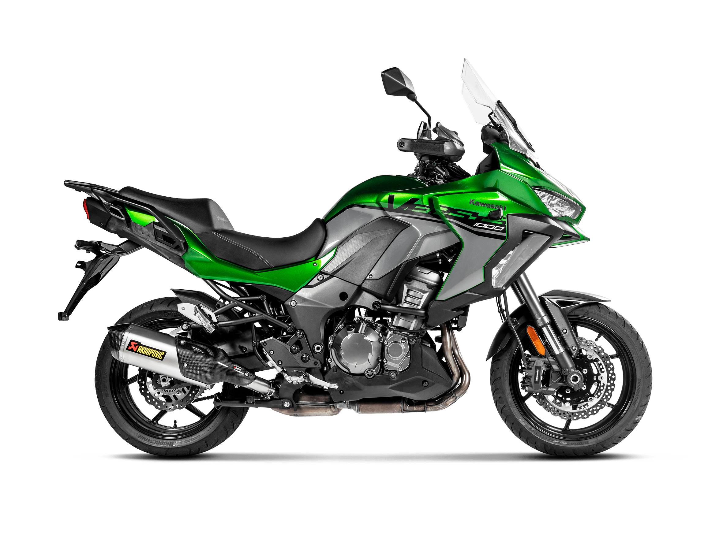 KAWASAKI VERSYS 1000 Akrapovič Slip-On Line (Titanium) 2019-2024 - immagine 2