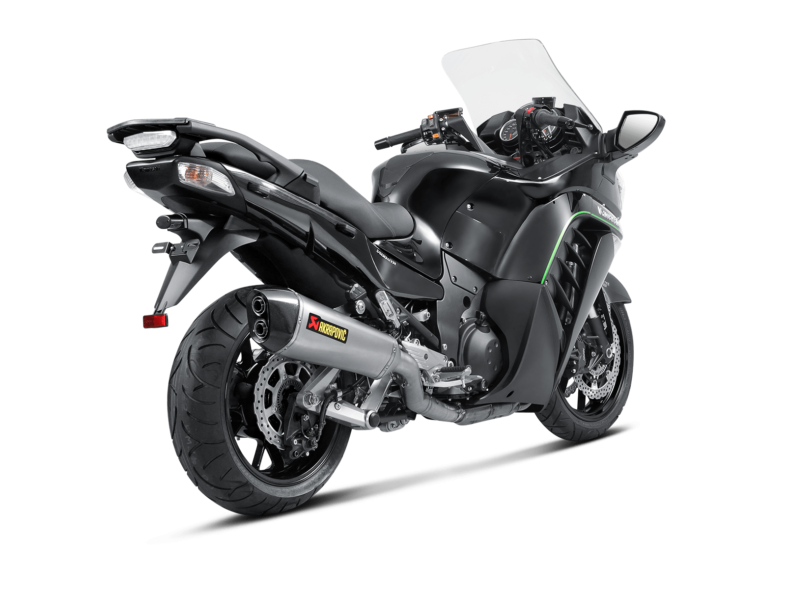 KAWASAKI CONCOURS 14 Akrapovič Slip-On Line (Titanium) 2008-2017 - immagine 3