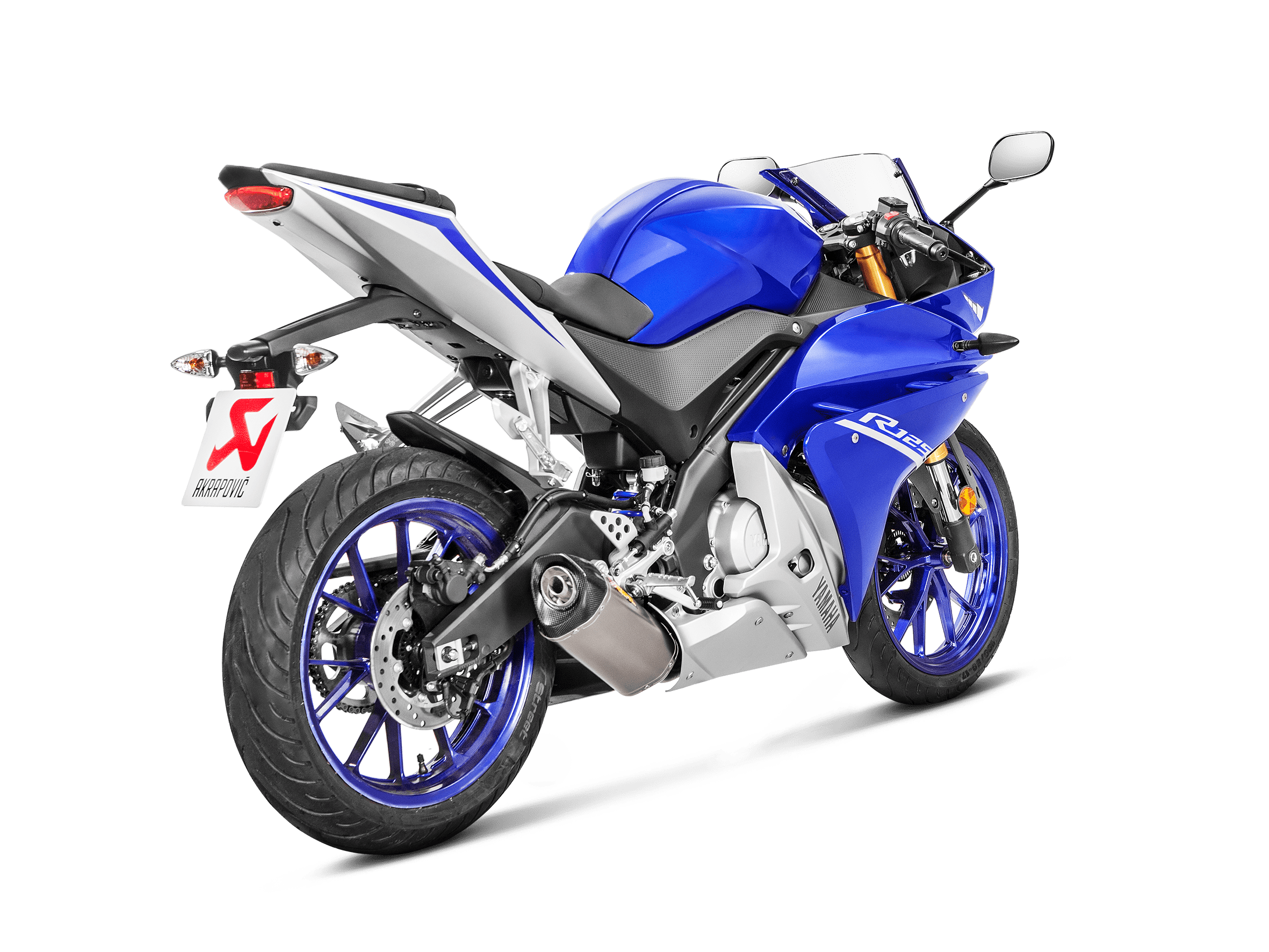 YAMAHA R125 Akrapovič Racing Line (Titanium) 2014-2018 - Slika 3