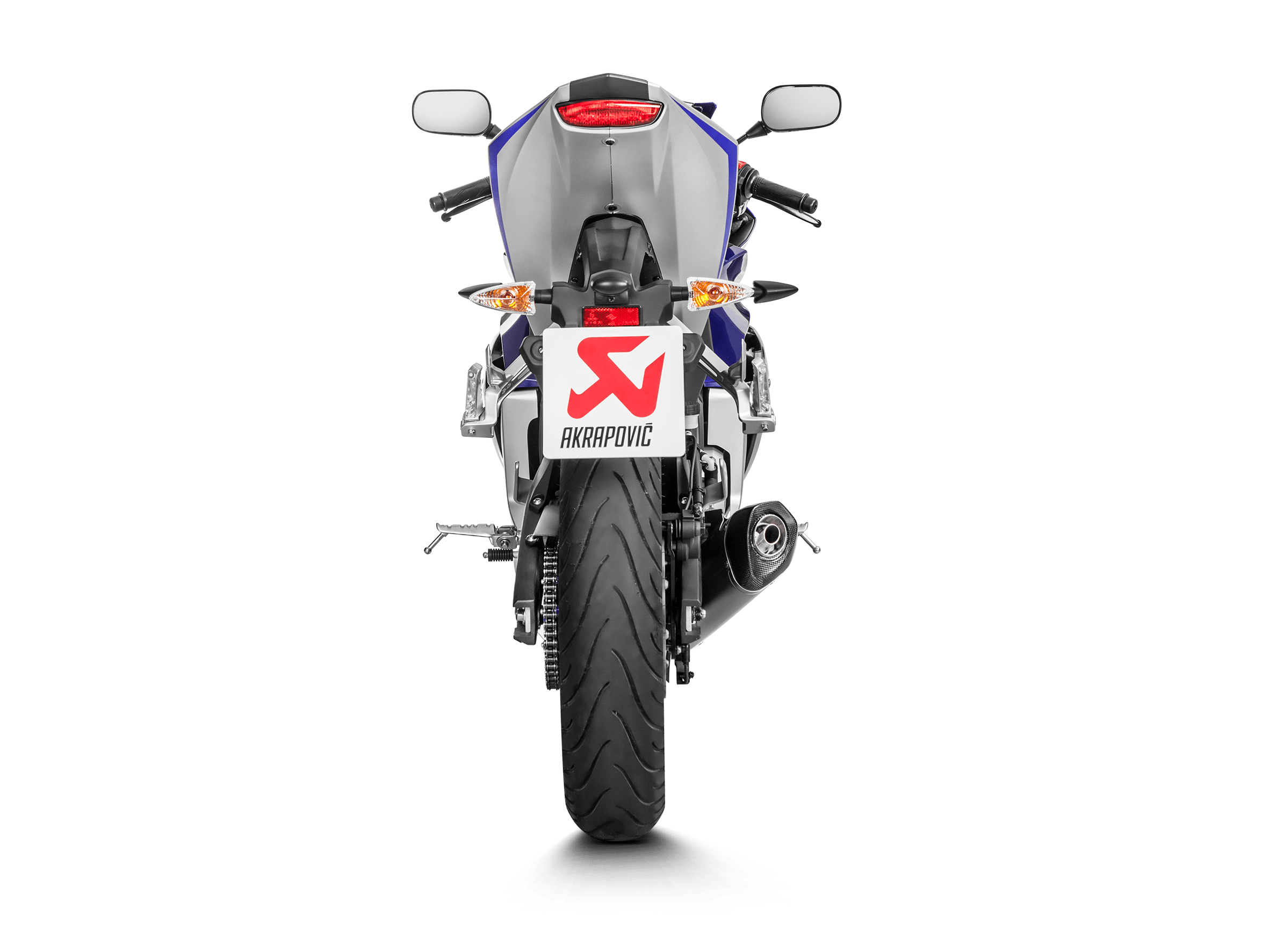 YAMAHA R125 Akrapovič Racing Line (Titanium) 2014-2018 - Slika 4
