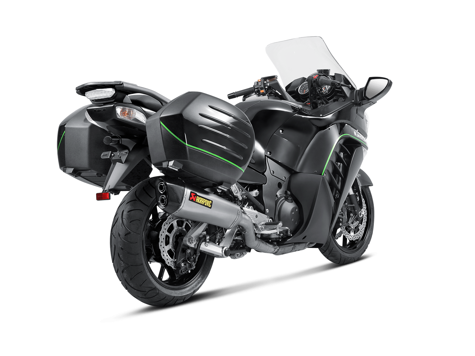KAWASAKI CONCOURS 14 Akrapovič Slip-On Line (Titanium) 2008-2017 - immagine 6