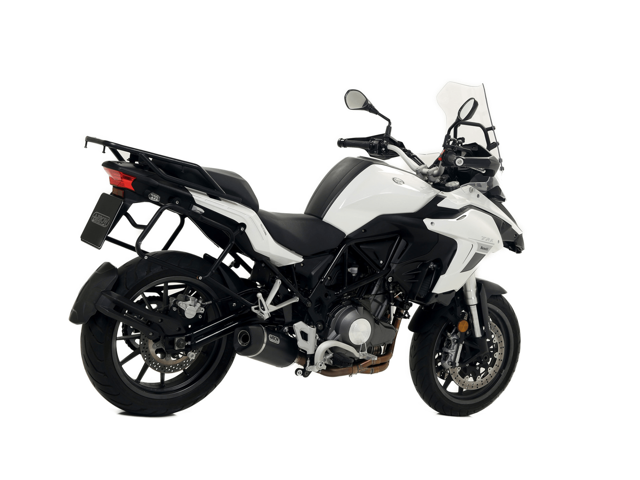BENELLI TRK 502 ARROW Exhaust Race-Tech Aluminium "Dark" Silencer 2017-2020 - immagine 3