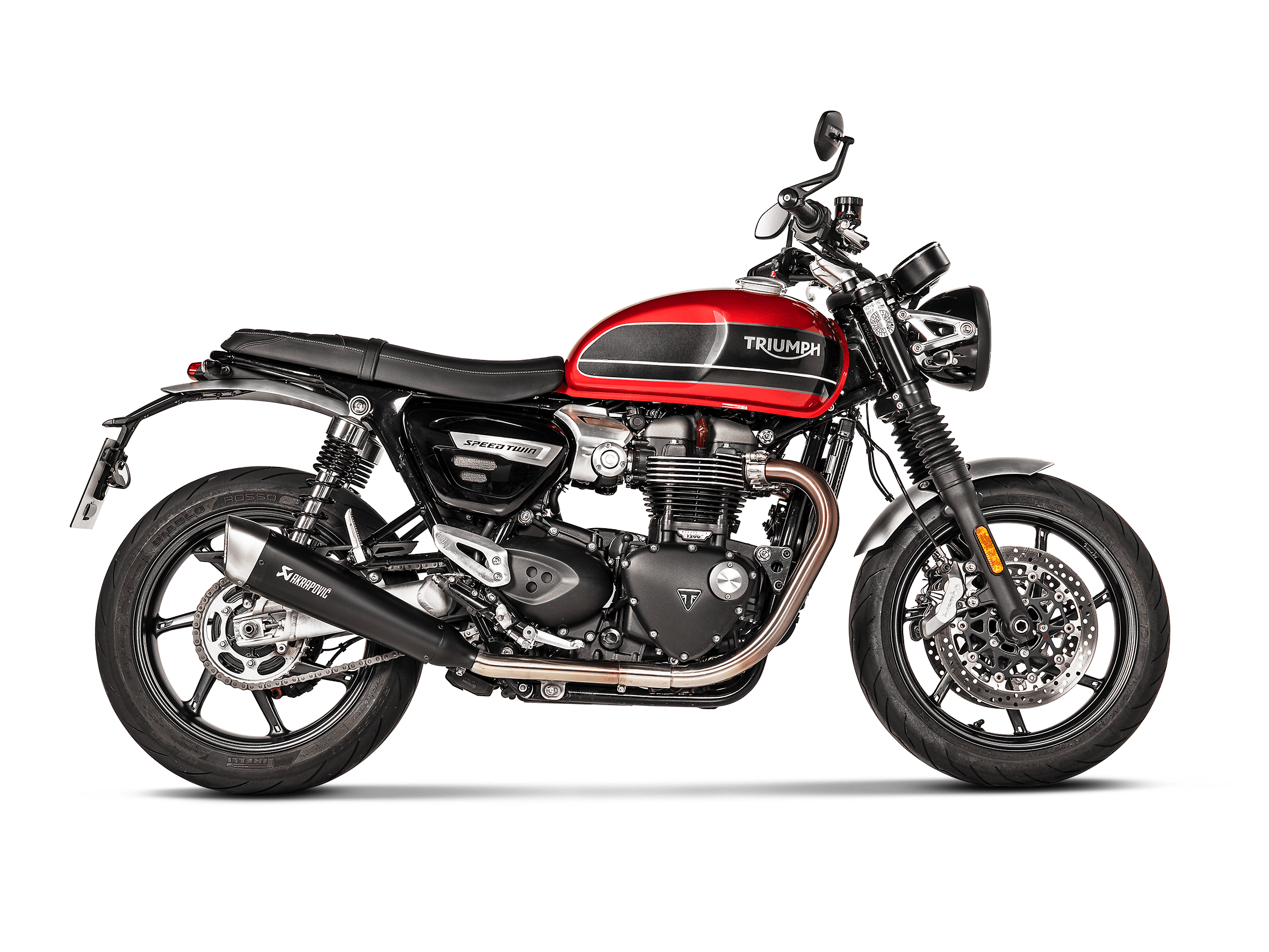 TRIUMPH SPEED TWIN Akrapovič Slip-On Line (Titanium) 2019-2020 - immagine 2