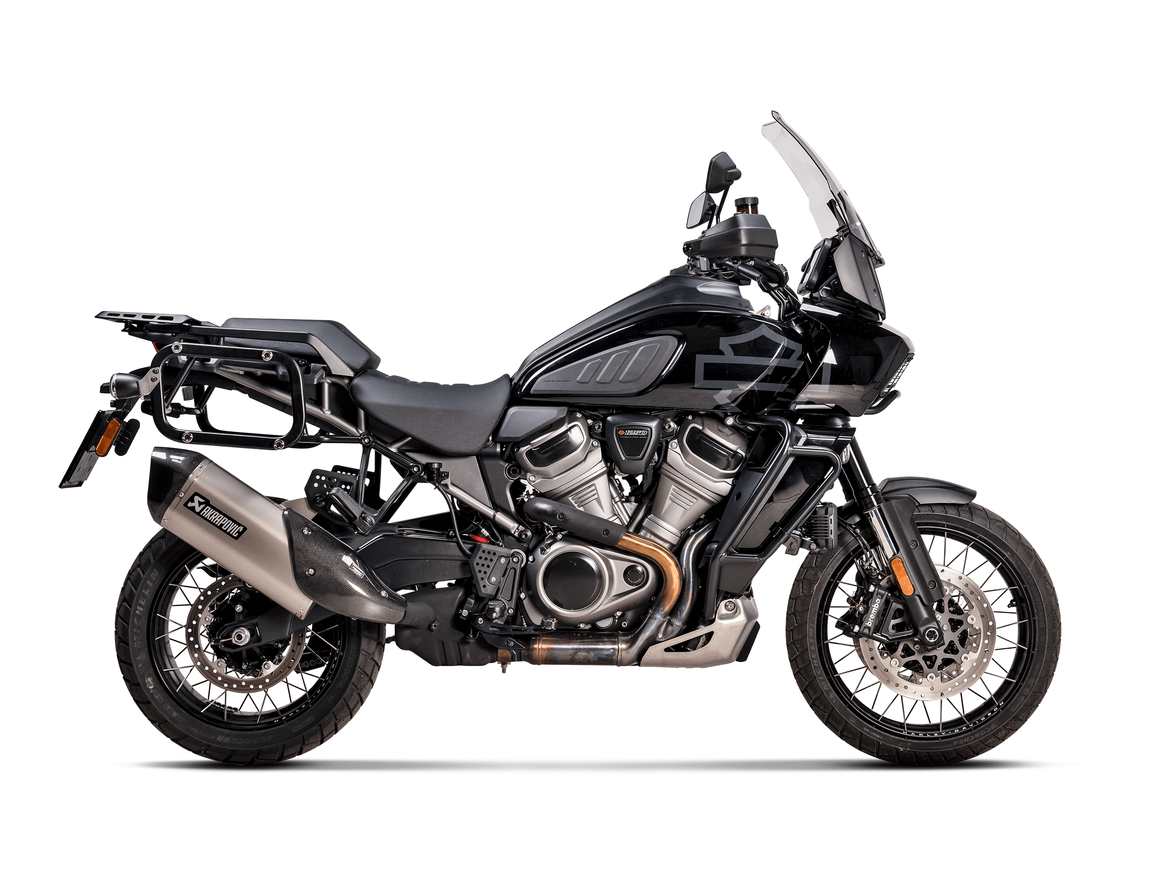 HARLEY-DAVIDSON PAN AMERICA 1250 Akrapovič Slip-On Line (Titanium) 2021-2024 - Slika 2