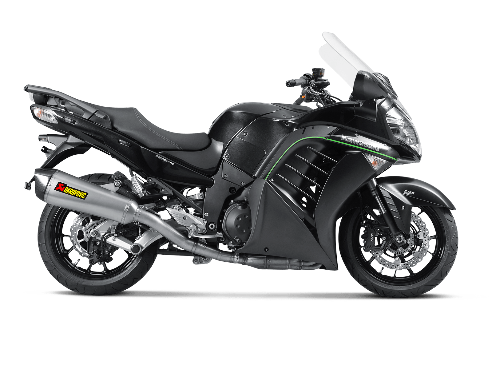 KAWASAKI CONCOURS 14 Akrapovič Slip-On Line (Titanium) 2008-2017 - immagine 2