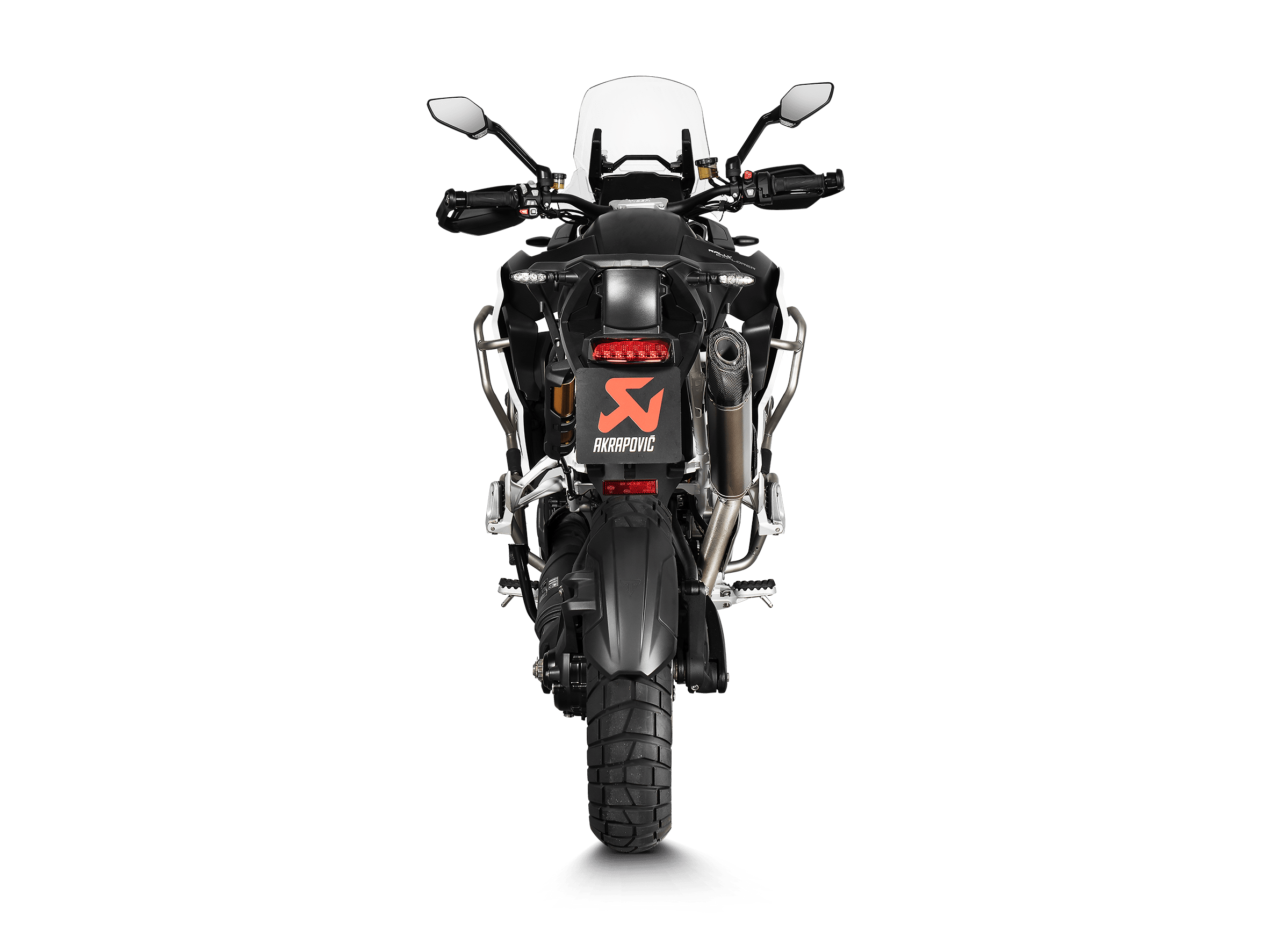 TRIUMPH TIGER 1200 GT / RALLY Akrapovič Slip-On Line (Titanium) 2022-2024 - immagine 4