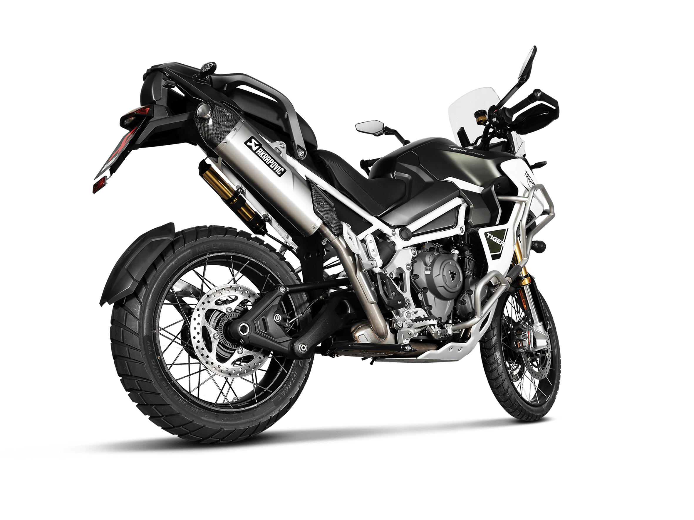 TRIUMPH TIGER 1200 GT / RALLY Akrapovič Slip-On Line (Titanium) 2022-2024 - immagine 3
