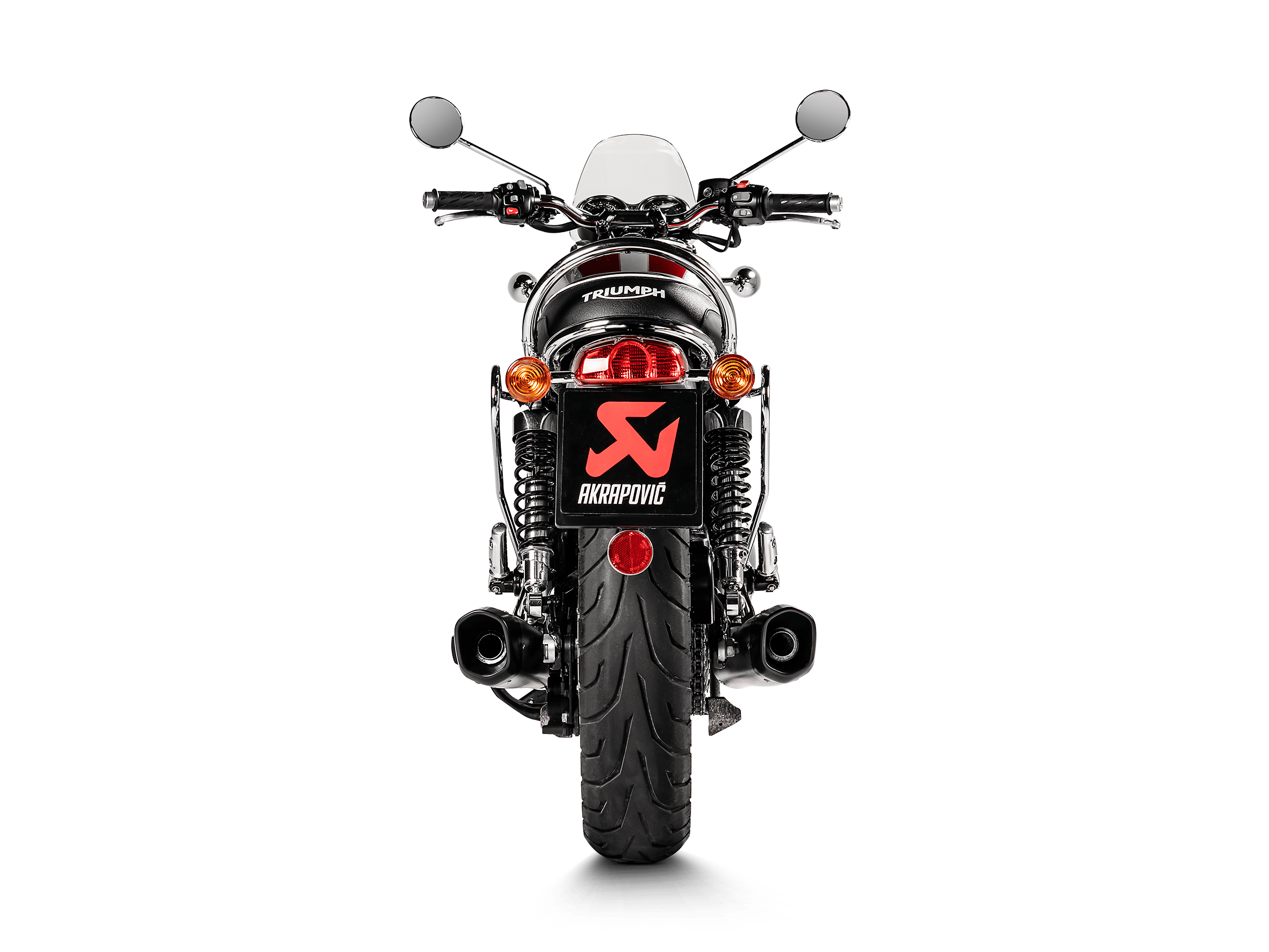 TRIUMPH BONNEVILLE T120 Akrapovič Slip-On Line (Titanium) 2016-2020 - immagine 4