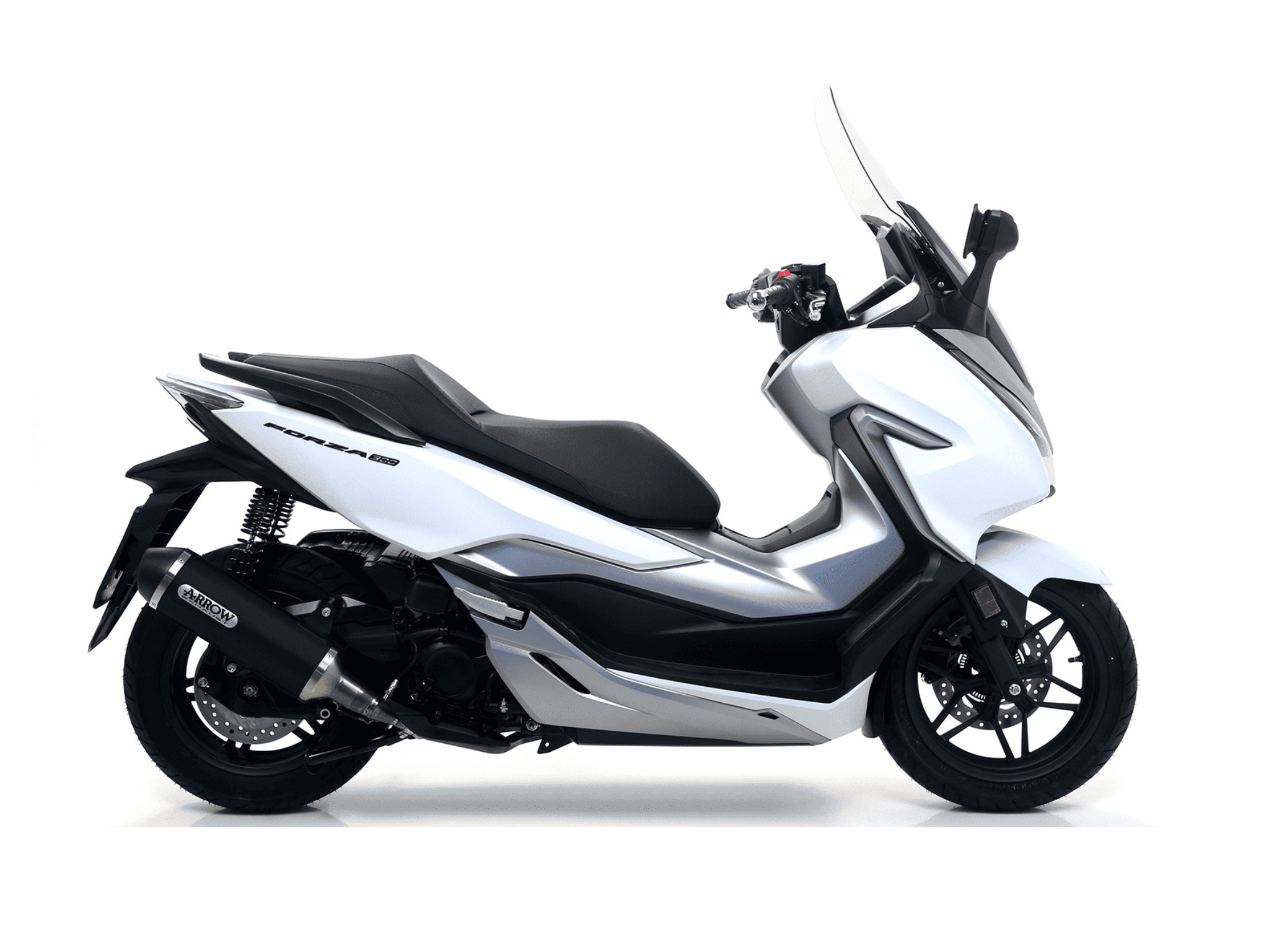 HONDA FORZA 300 ARROW Exhaust Urban Aluminium "Dark" Silencer 2018-2020 - Slika 2