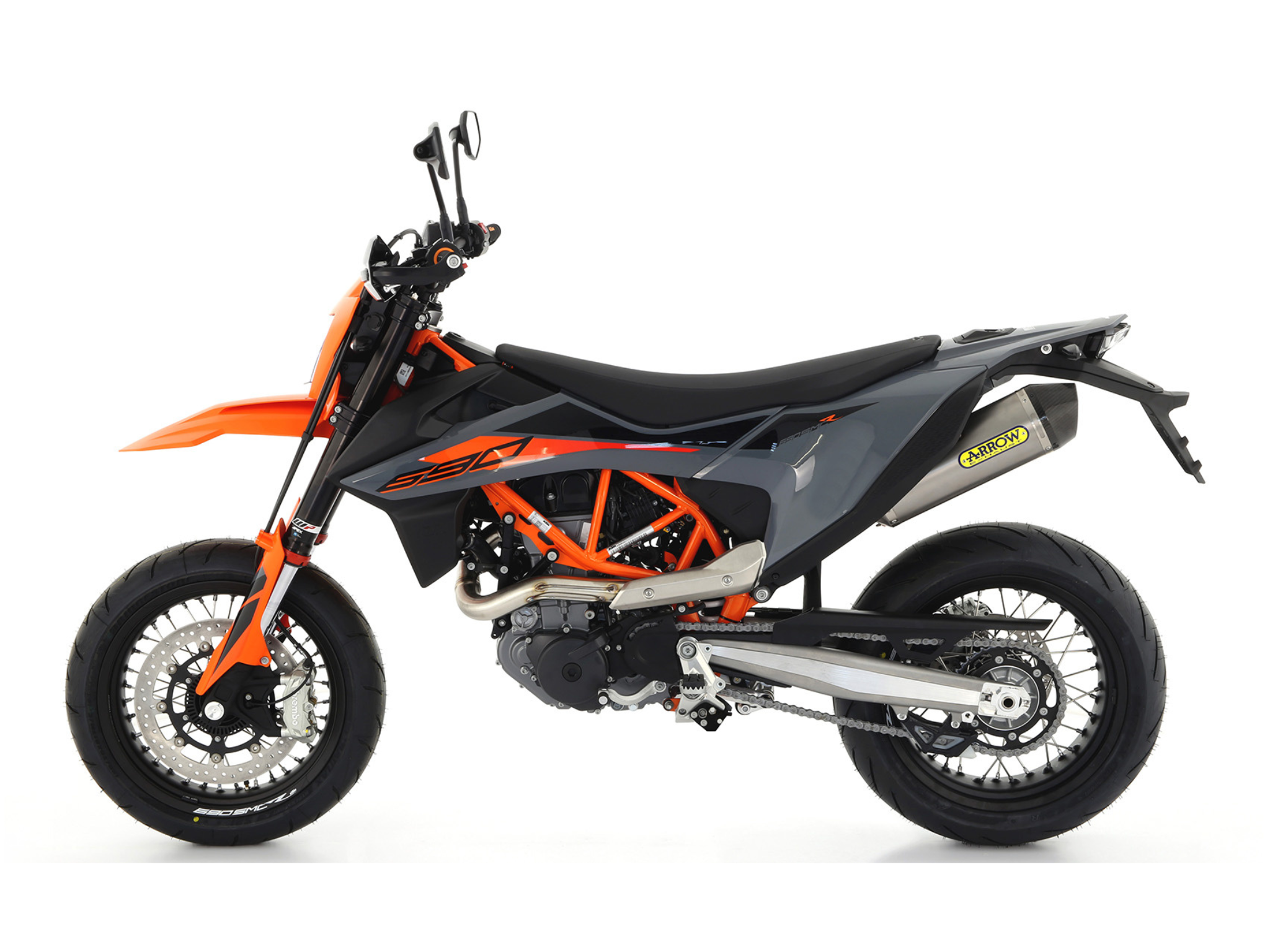 KTM 690 SMC R ARROW Exhaust Race-Tech Aluminium Silencer 2019-2024 - immagine 2