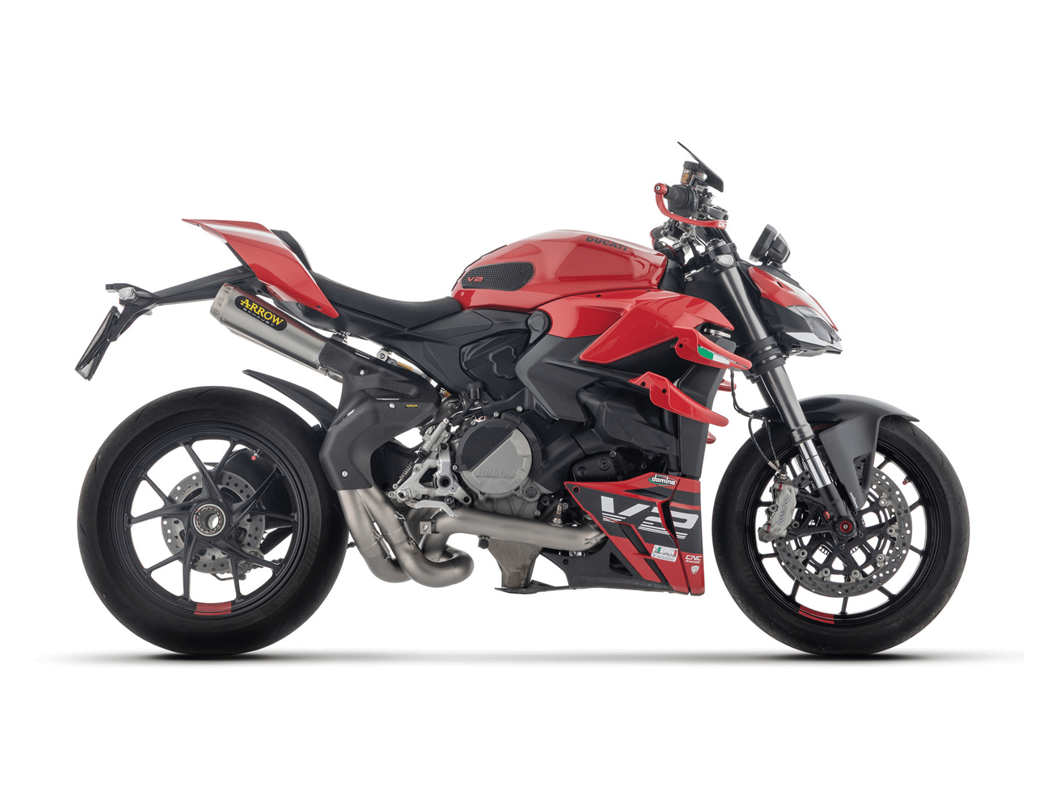 DUCATI STREETFIGHTER V2 ARROW Exhaust COMPETITION "FULL TITANIUM" Full System FIM approved (105dB) 2022-2024 - immagine 2