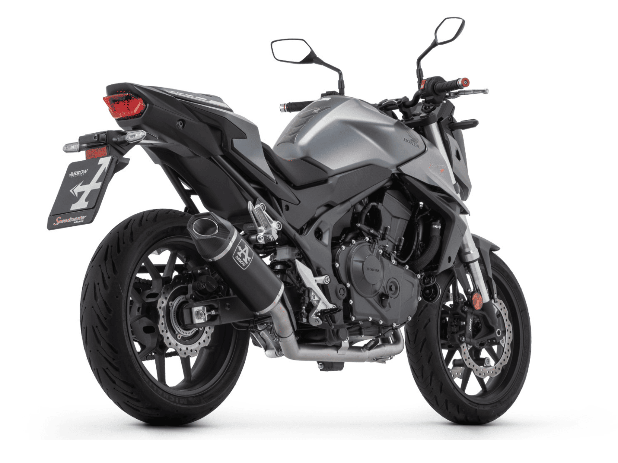 HONDA CB 750 HORNET ARROW Exhaust Indy Race EVO Aluminium "Dark" Silencer 2023-2024 - Slika 3