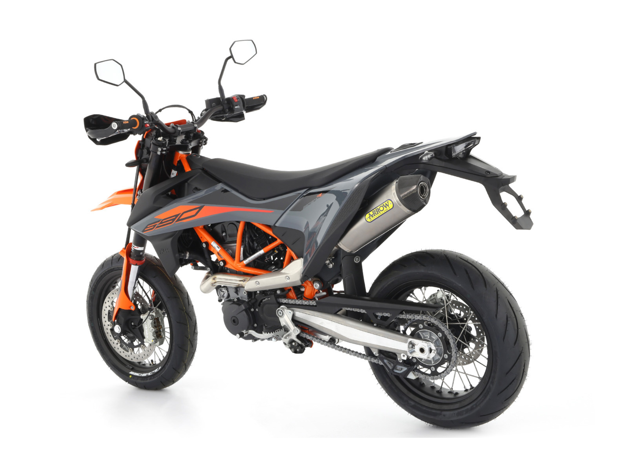 KTM 690 SMC R ARROW Exhaust Race-Tech Aluminium Silencer 2019-2024 - immagine 3
