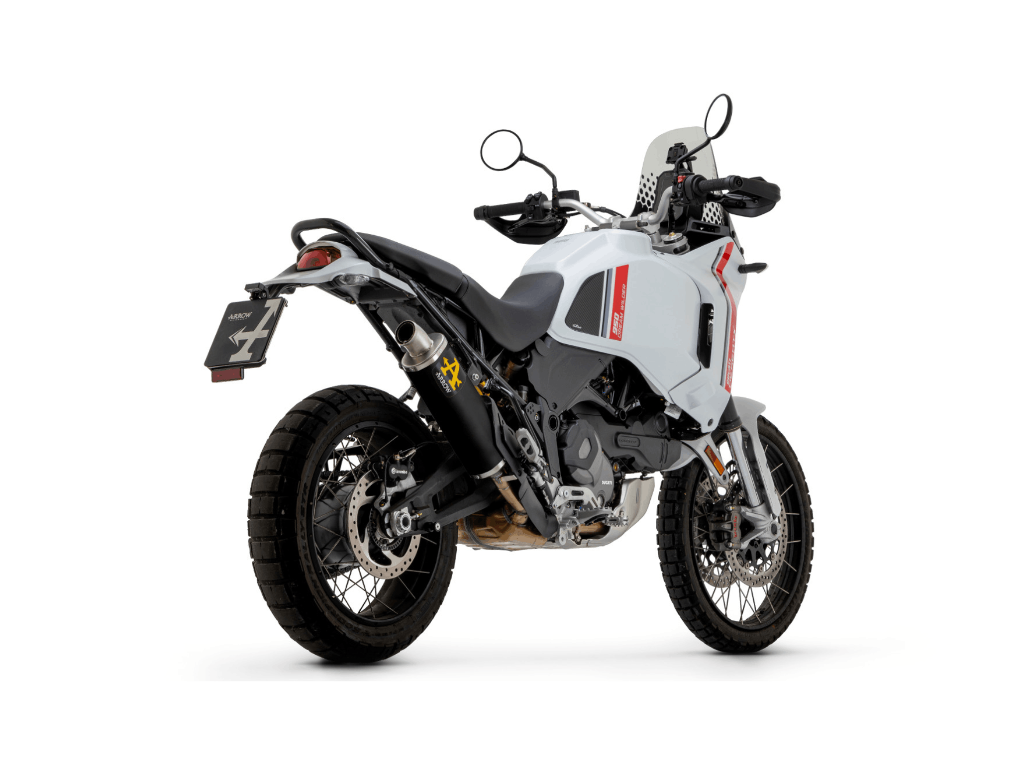 DUCATI DESERT X ARROW Exhaust Indy Race EVO Aluminium "Dark" Silencer 2022-2025 - Slika 3