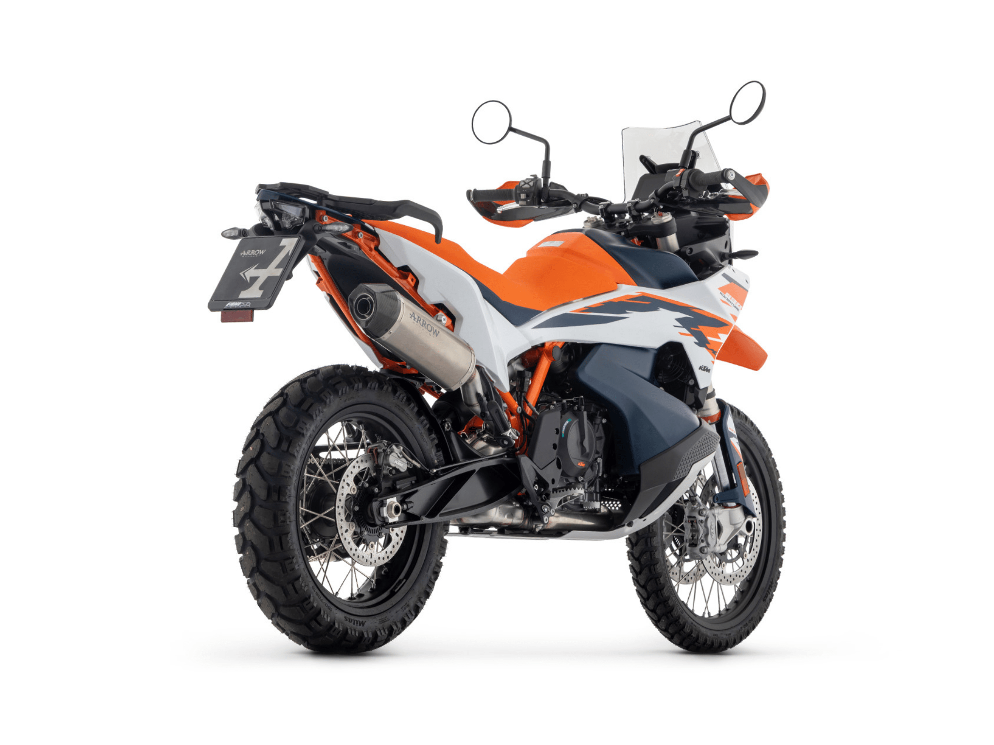 KTM 890 SMT ARROW Exhaust Race-Tech Aluminium "Dark" Silencer 2025-2026 - Slika 3