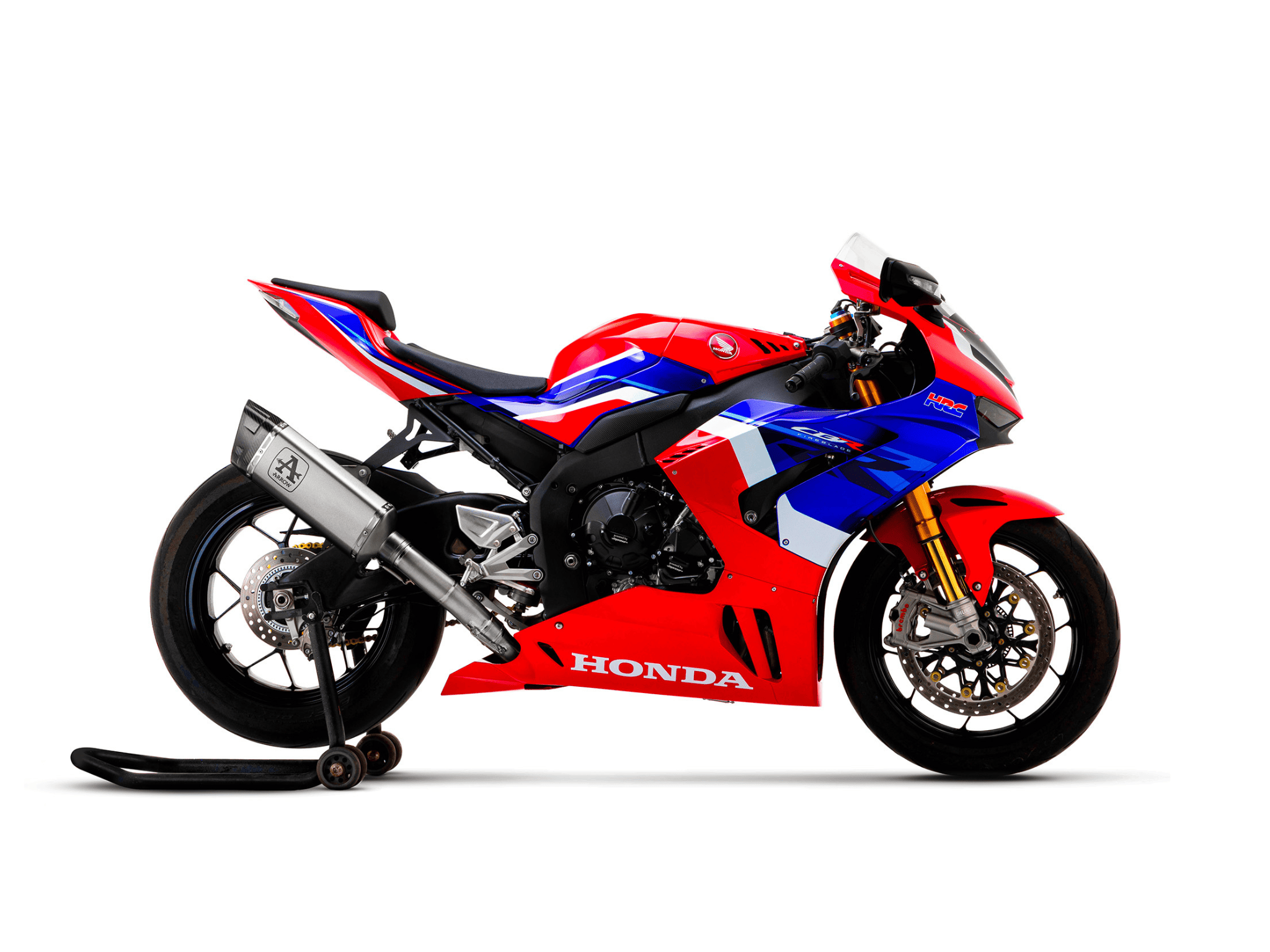 HONDA CBR 1000 RR-R ARROW Exhaust Pista Titanium Silencer with Titanium Link Pipe 2020-2023 - immagine 2