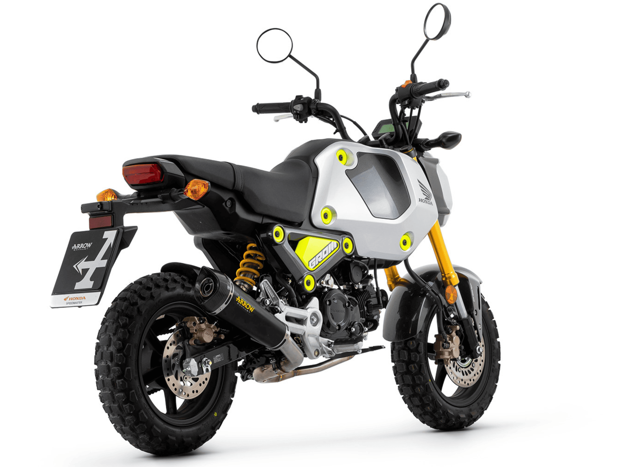 HONDA MSX 125 / GROM ARROW Exhaust X-Kone "Dark" Silencer 2021-2024 - Slika 3