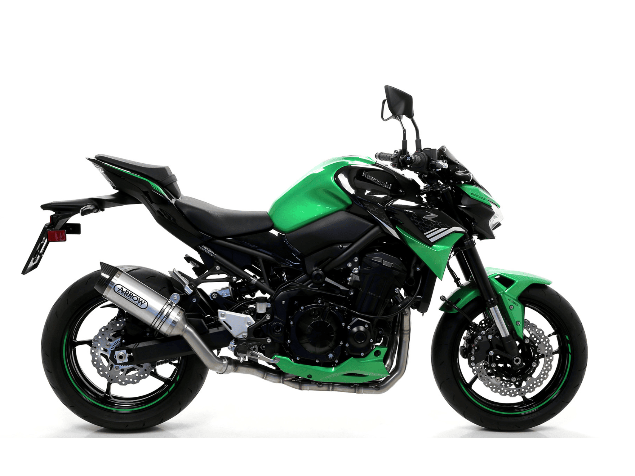 KAWASAKI Z 900 ARROW Exhaust Street Thunder Aluminium "Dark" Silencer 2020-2024 - immagine 2