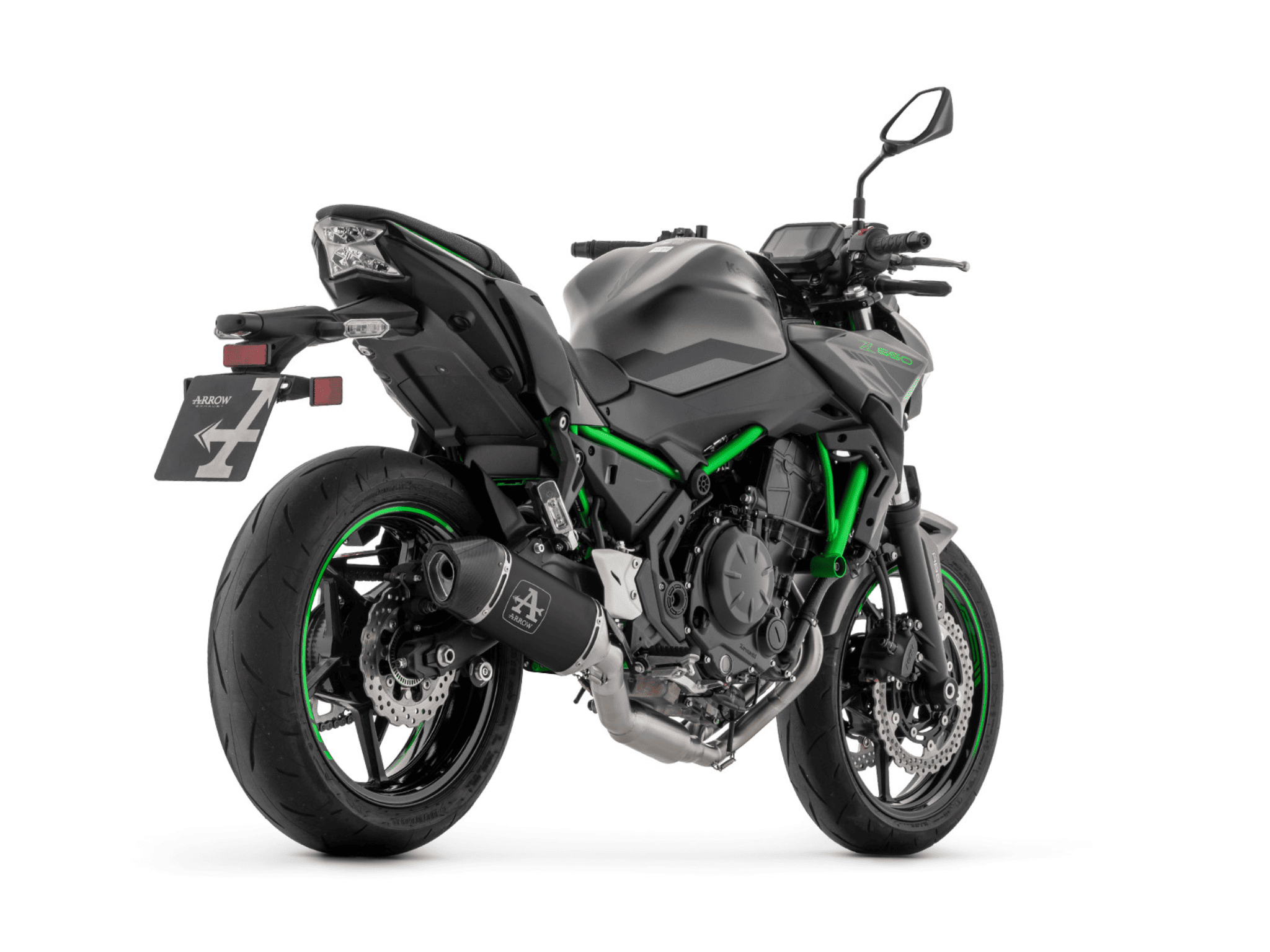 KAWASAKI Z 650 ARROW Exhaust Complete Racing System with Veloce Aluminium "Dark" Silencer 2024-2026 - Image 3