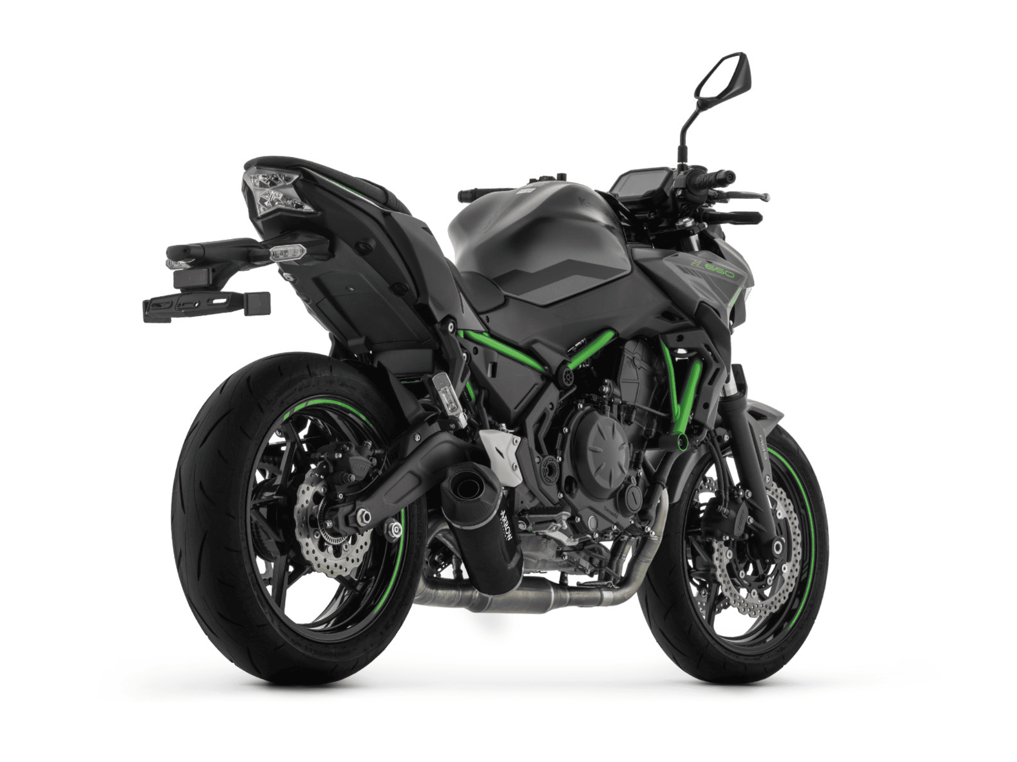 KAWASAKI Z 650 ARROW Exhaust Complete System with Indy Race EVO Aluminium "Dark" Silencer 2024-2026 - Image 3