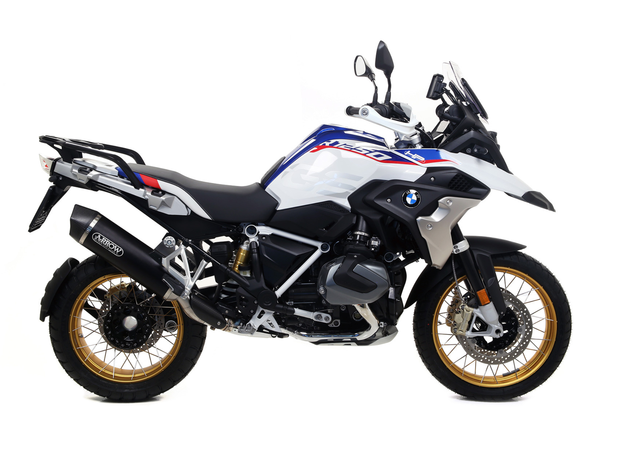 BMW R 1250 GS / ADVENTURE ARROW Exhaust Maxi Race-Tech Aluminium "Dark" Silencer 2019-2024 - Image 2