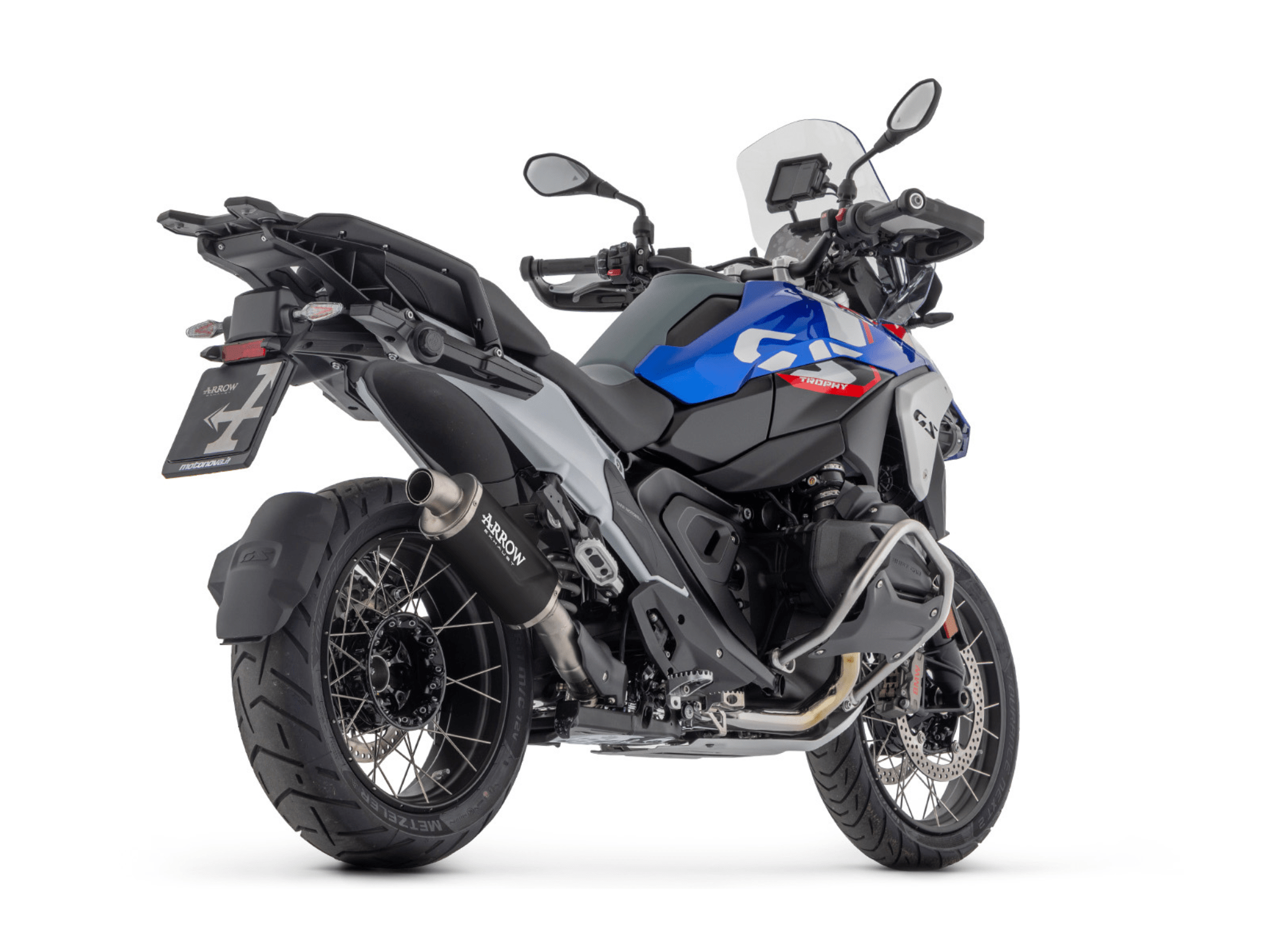 BMW R 1300 GS ARROW Exhaust Indy Race EVO Aluminium "Dark" Silencer 2024-2026 - Slika 3