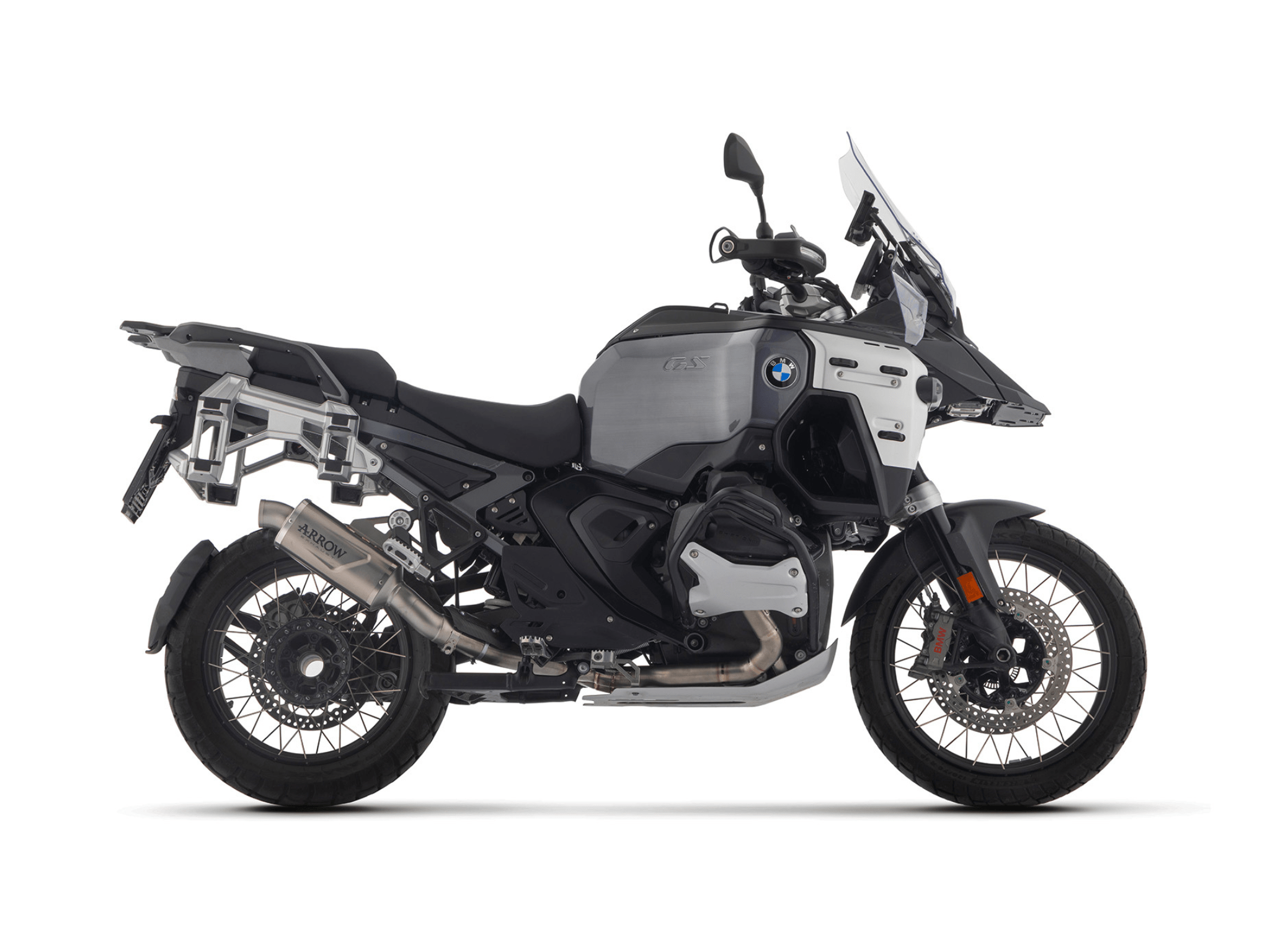 BMW R 1300 GS ADVENTURE ARROW Exhaust Indy Race EVO Aluminium "Dark" Silencer 2024-2026 - Slika 2