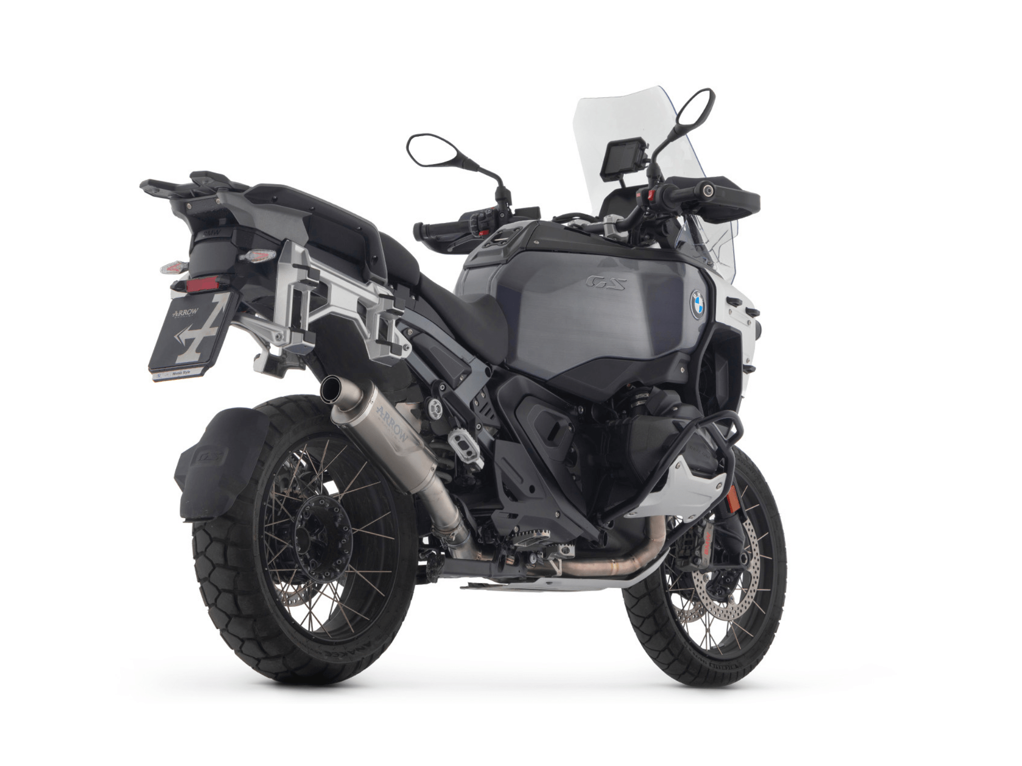 BMW R 1300 GS ADVENTURE ARROW Exhaust Indy Race EVO Aluminium "Dark" Silencer 2024-2026 - Slika 3
