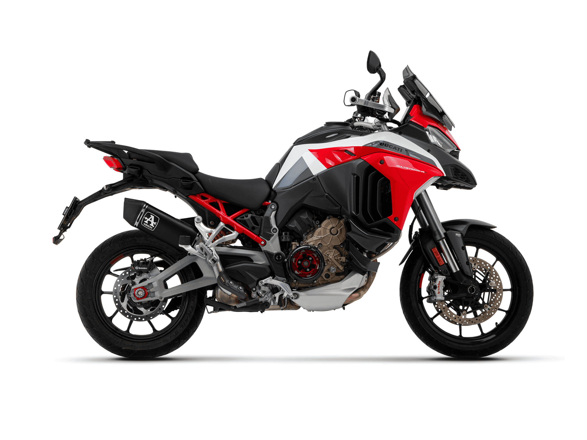 DUCATI MULTISTRADA V4 ARROW Exhaust Veloce Titanium "Dark" Silencer 2021-2024 - immagine 2