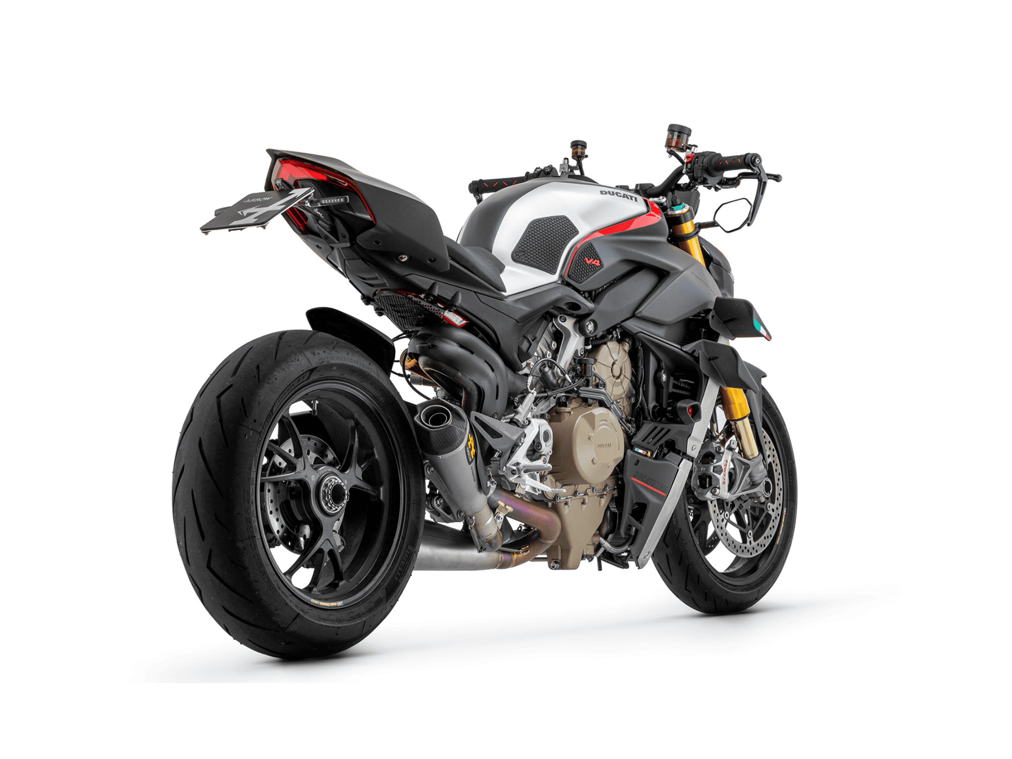 DUCATI STREETFIGHTER V4 ARROW Exhaust Titanium Works Silencers with Titanium Link Pipes 2020-2024 - immagine 3