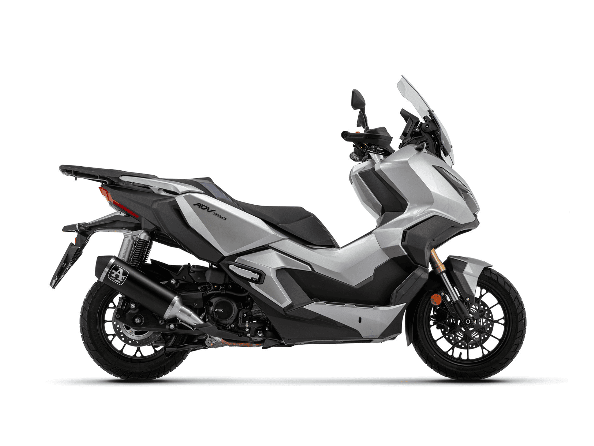 HONDA ADV 350 ARROW Exhaust Urban Aluminium "Dark" Silencer 2022-2024 - Slika 2