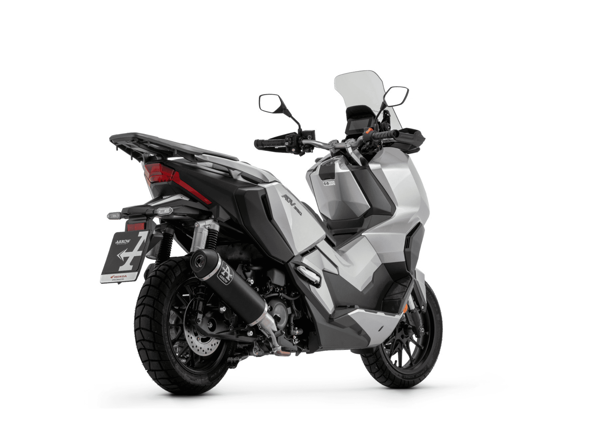 HONDA ADV 350 ARROW Exhaust Urban Aluminium "Dark" Silencer 2022-2024 - Slika 3