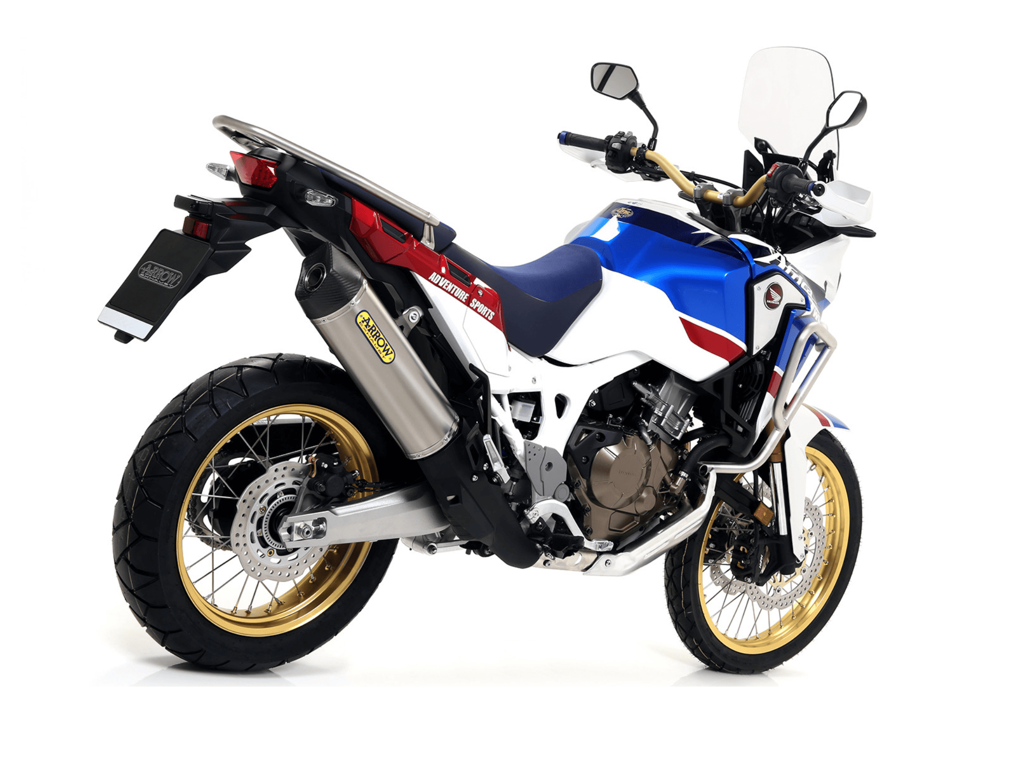 HONDA CRF 1000 L AFRICA TWIN ADV SPORTS ARROW Exhaust Maxi Race-Tech Aluminium "Dark" Silencer 2018-2019 - Slika 3