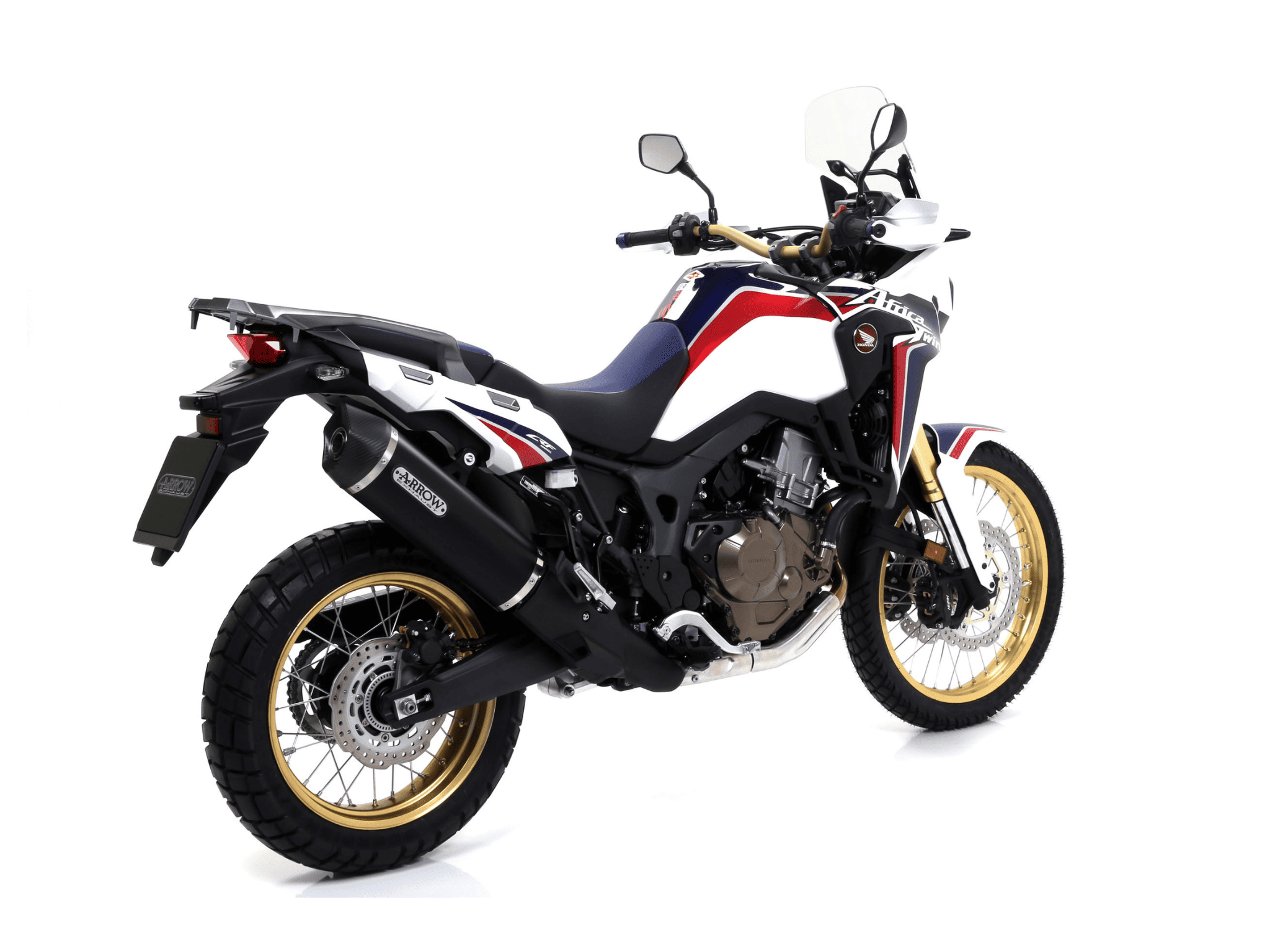 HONDA CRF 1000 L AFRICA TWIN ARROW Exhaust Maxi Race-Tech Aluminium "Dark" Silencer 2016-2019 - Slika 3