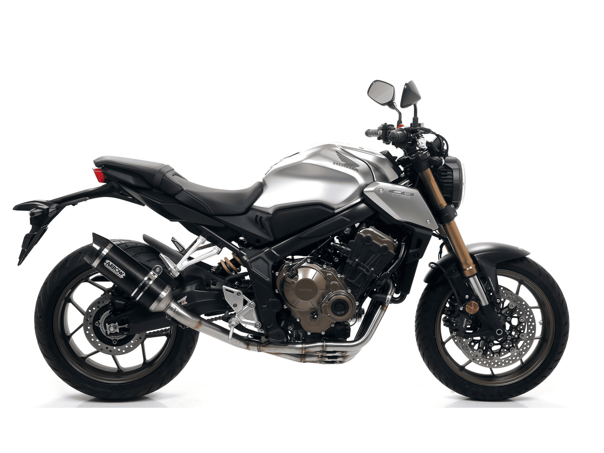 HONDA CB 650 R ARROW Exhaust Thunder Aluminium "Dark" Silencer 2019-2023 - Slika 2