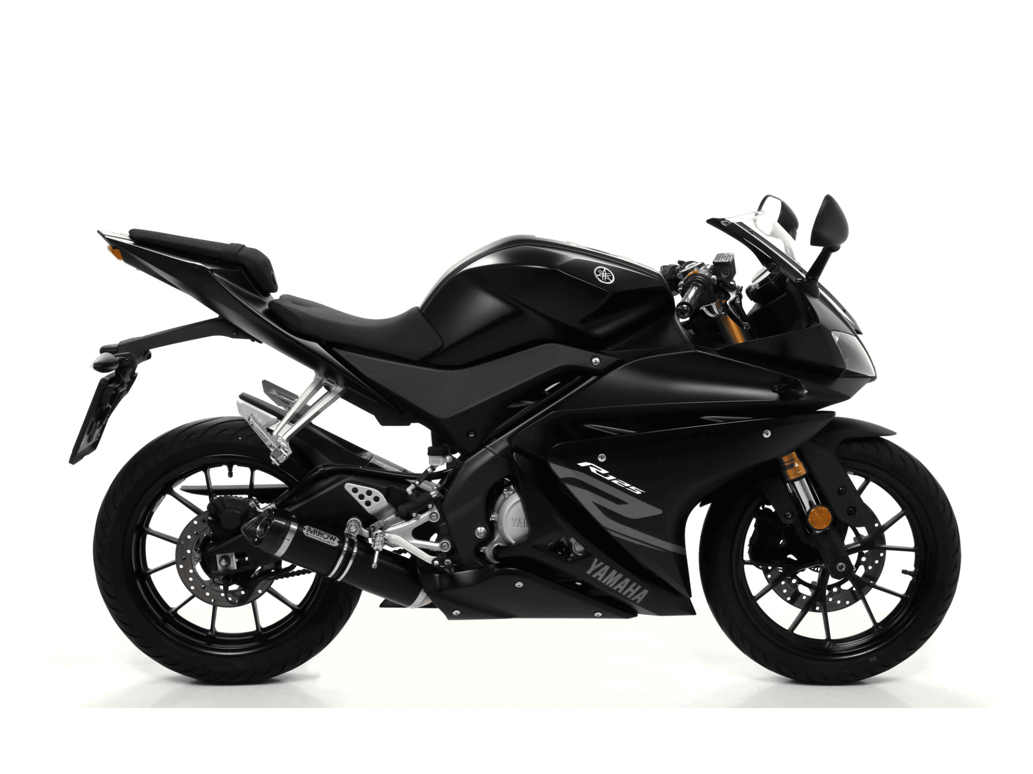 YAMAHA R125 ARROW Exhaust Street Thunder Aluminium "Dark" Silencer 2008-2013 - Slika 2