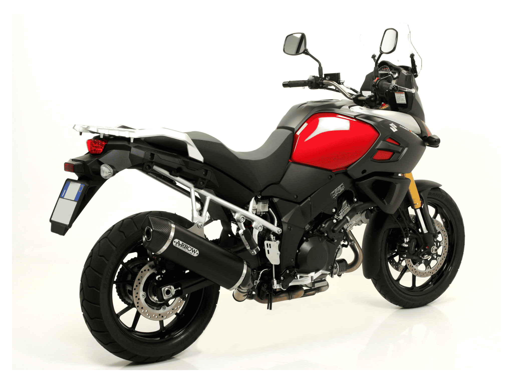 SUZUKI V-STROM 1000 ARROW Exhaust Maxi Race-Tech Aluminium "Dark" Silencer 2014-2016 - Slika 3