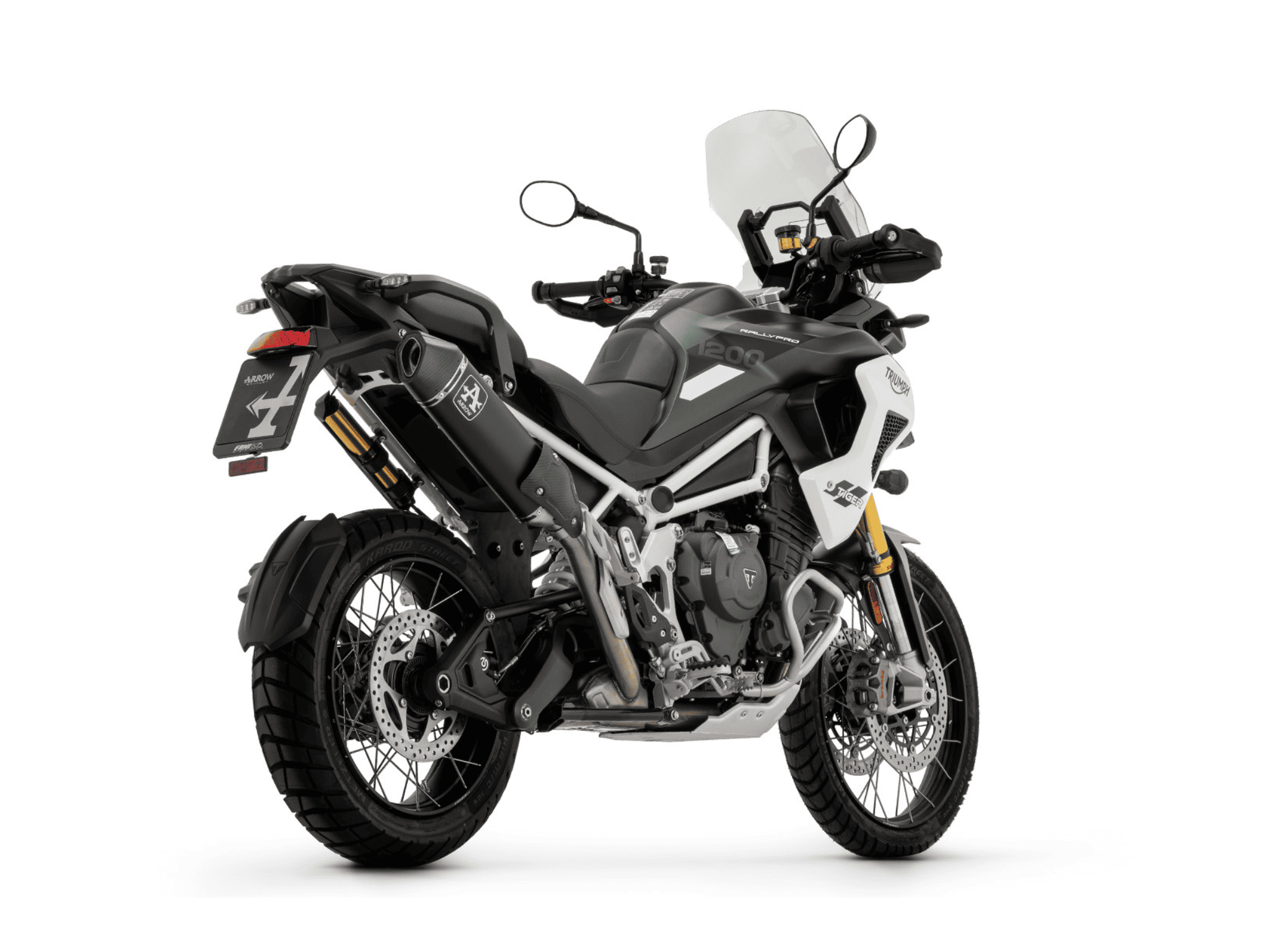 TRIUMPH TIGER 1200 ARROW Exhaust Veloce Aluminium "Dark" Silencer 2025-2026 - immagine 3