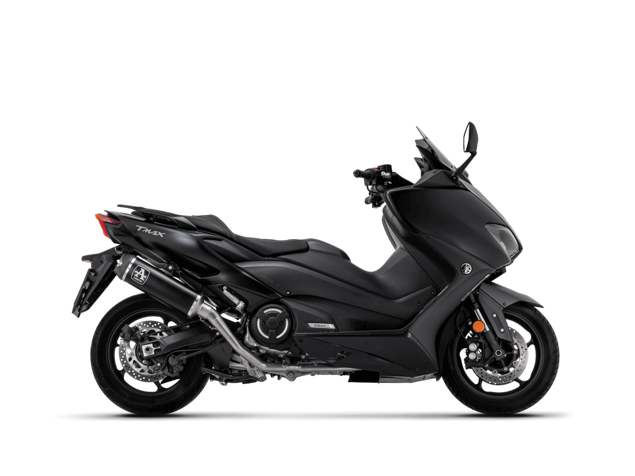 YAMAHA T-MAX 560 ARROW Exhaust Full System with Indy Race Titanium "Dark" Silencer 2020-2024 - Slika 2