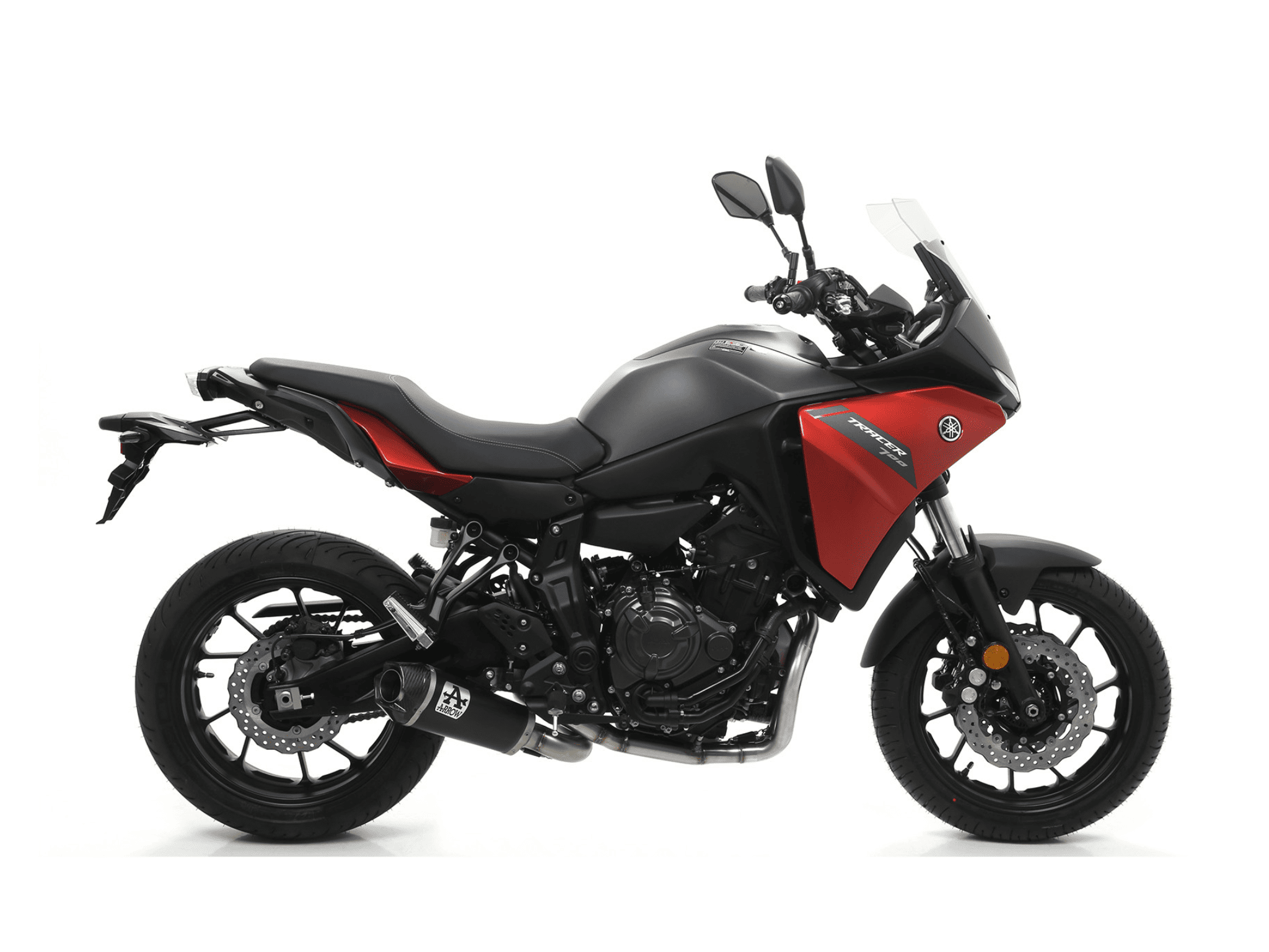 YAMAHA TRACER 700 ARROW Exhaust Works Nichrom "Dark" Silencer 2020 - Image 2
