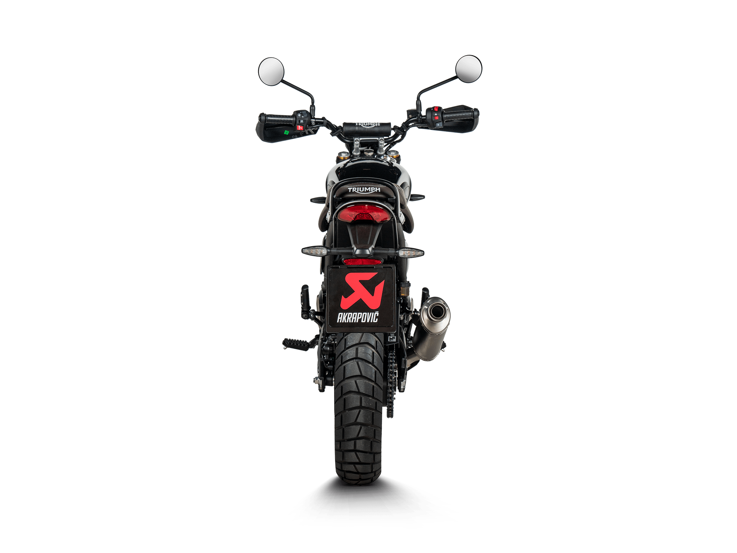 TRIUMPH SCRAMBLER 400 X Akrapovič Slip-On Line (Titanium) 2023-2026 - immagine 4
