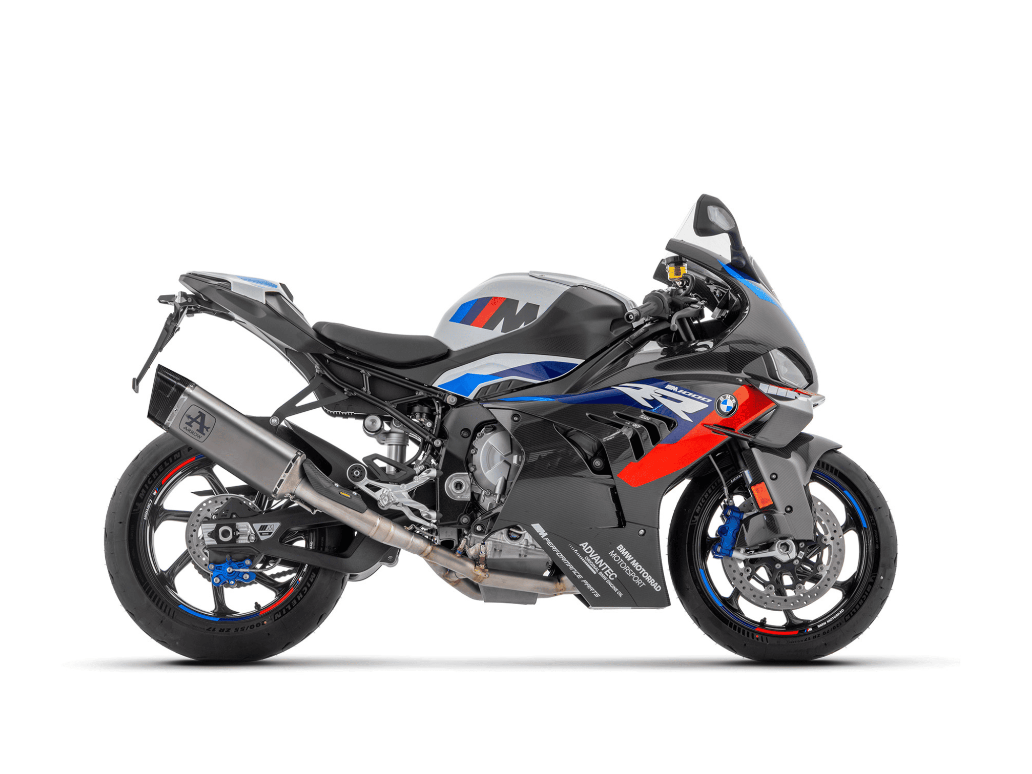 BMW M 1000 RR ARROW Exhaust COMPETITION "SBK" Full Titanium Full System with Titanium "Dark" Silencer 2020-2024 - immagine 2