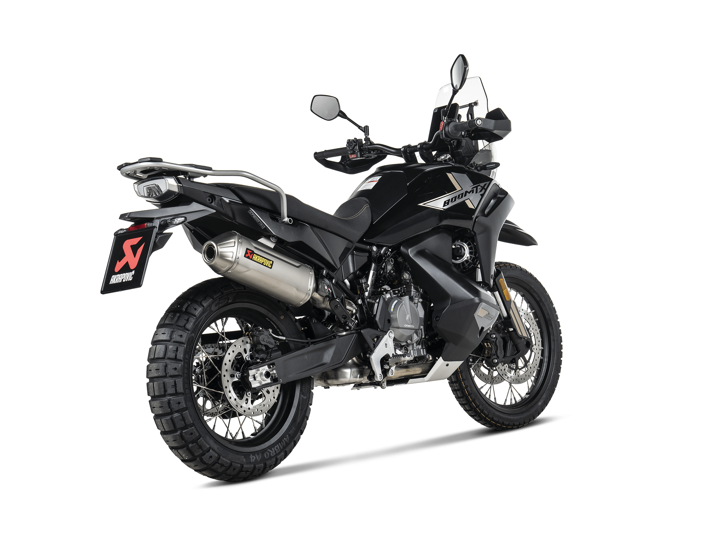 CF MOTO 800 MT-X Akrapovič Slip-On Line (Titanium) 2025-2026 - Slika 3